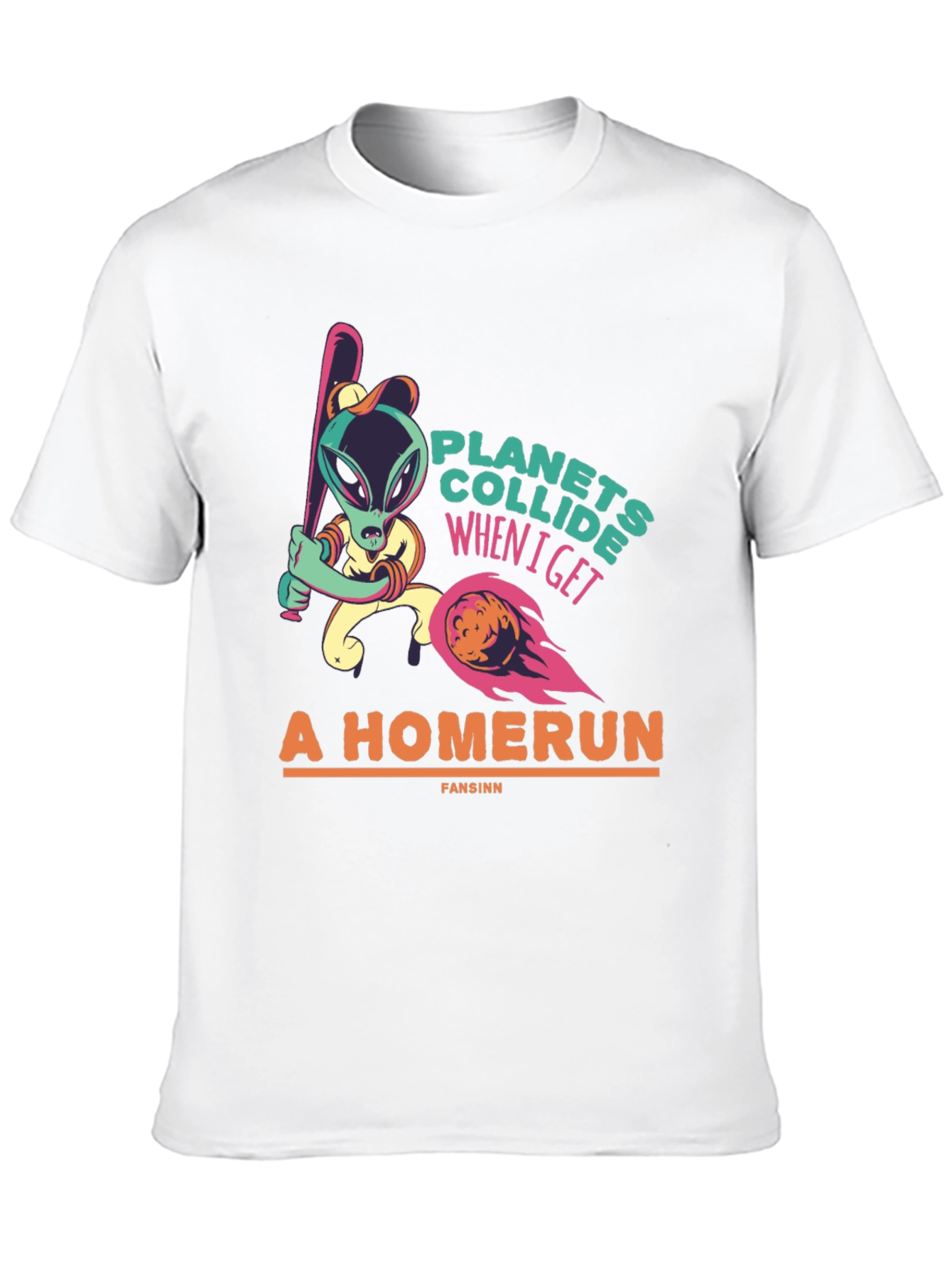 Planets Collide Alien Homerun T-Shirt