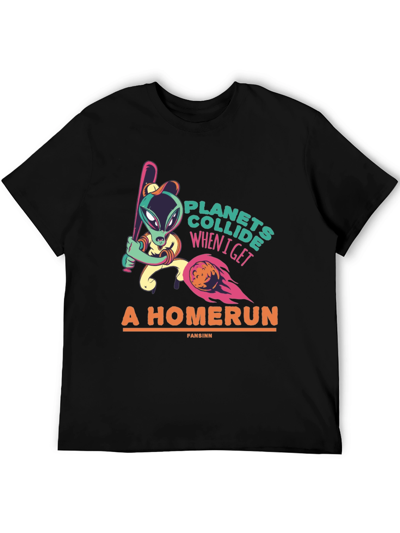 Planets Collide Alien Homerun T-Shirt