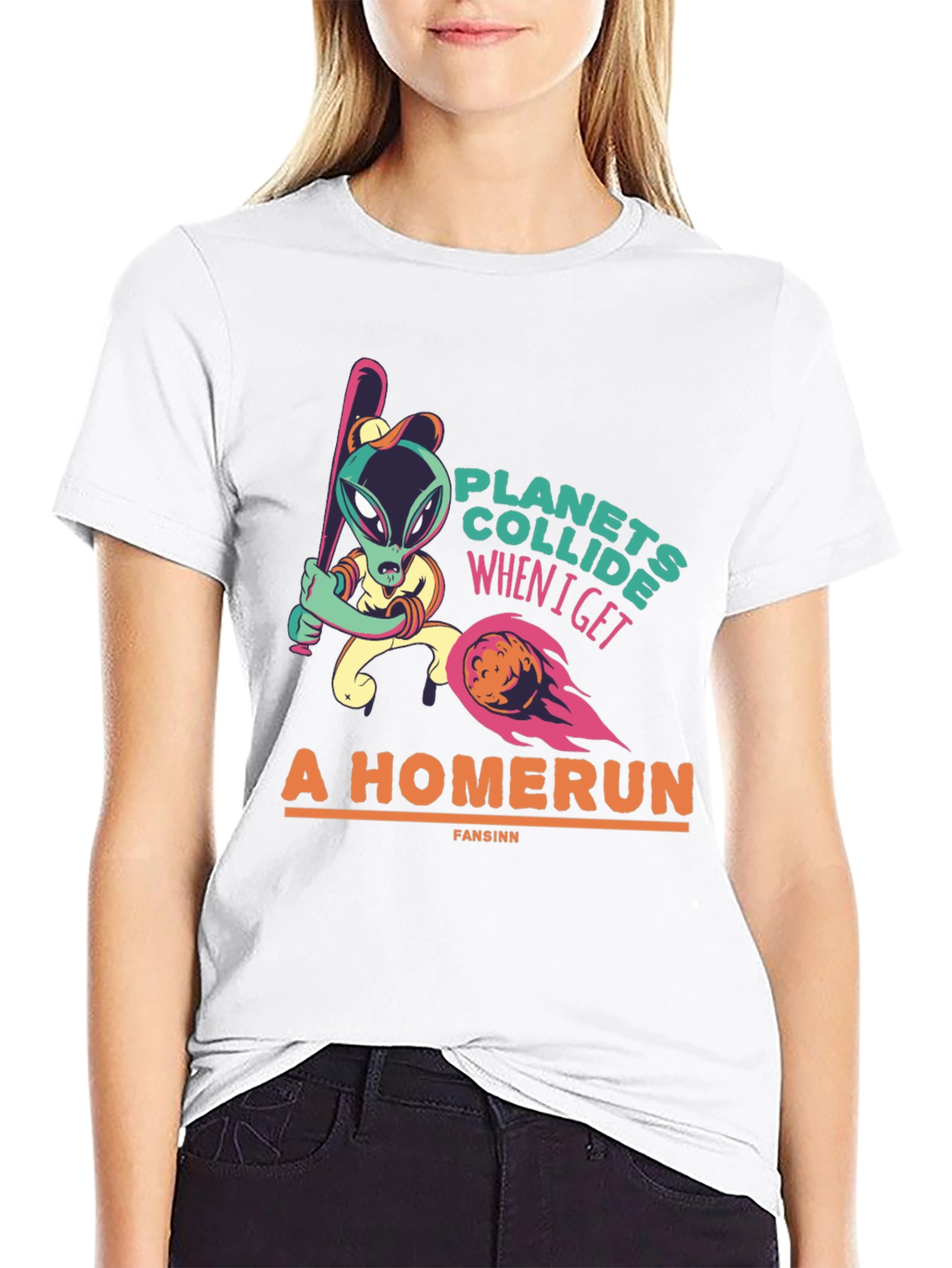 Planets Collide Alien Homerun T-Shirt