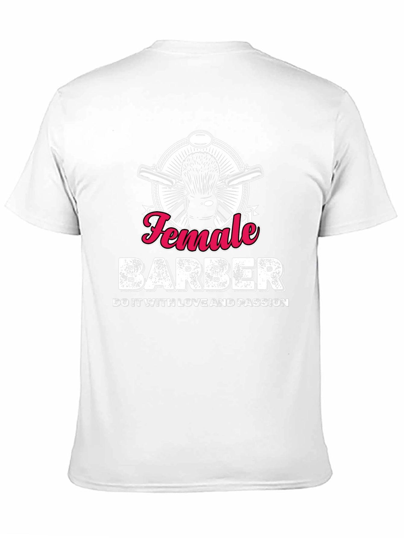 Female Barber T-Shirt - Hairdresser Design