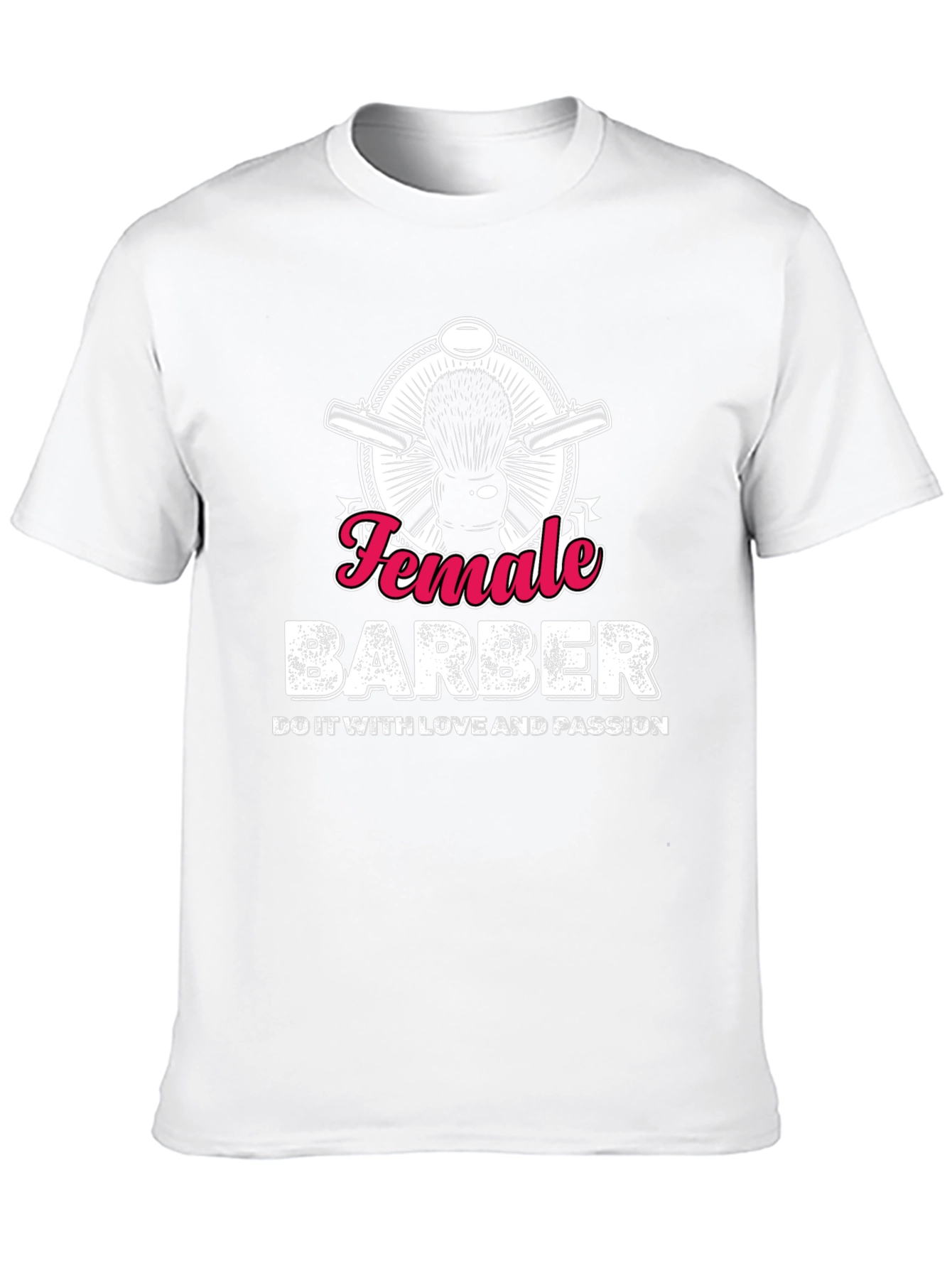 Female Barber T-Shirt - Hairdresser Design