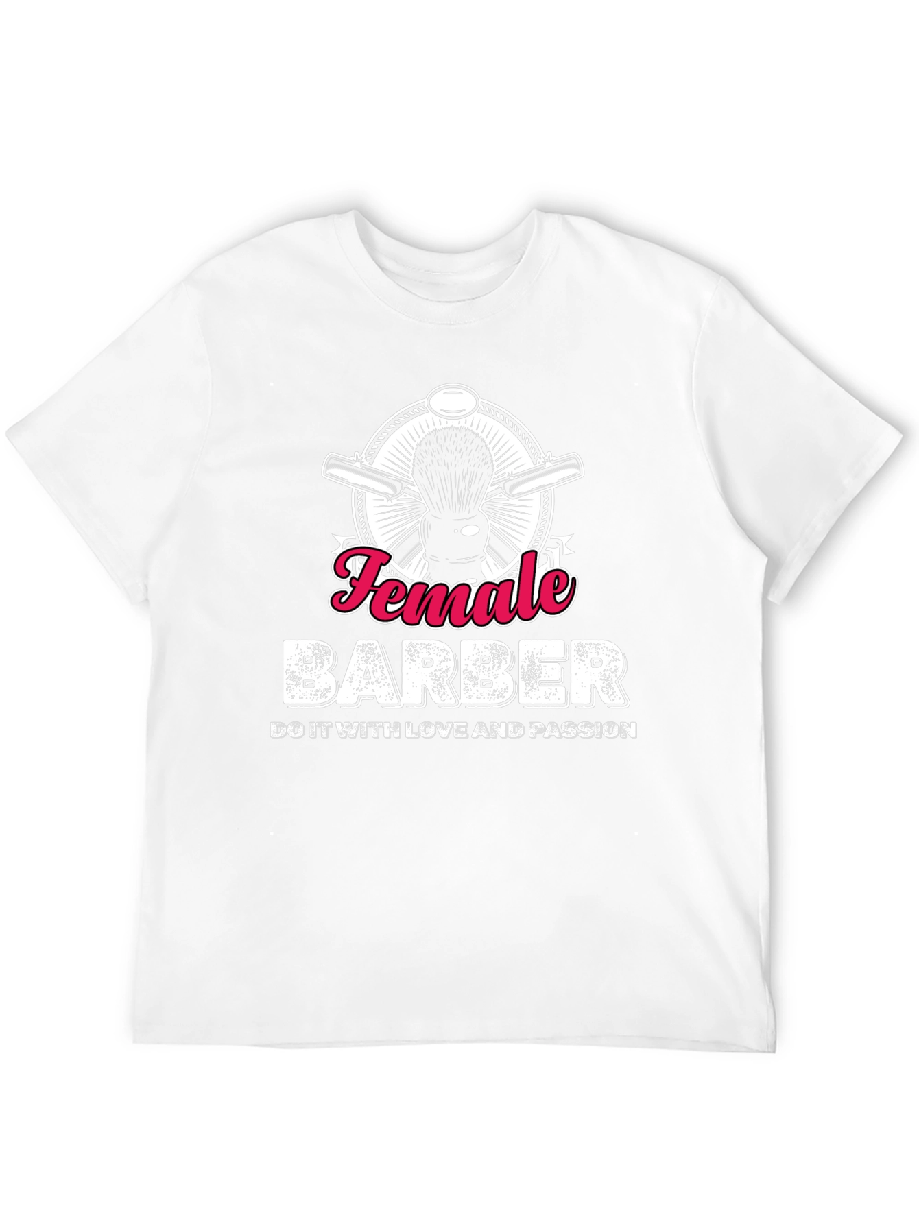 Female Barber T-Shirt - Hairdresser Design