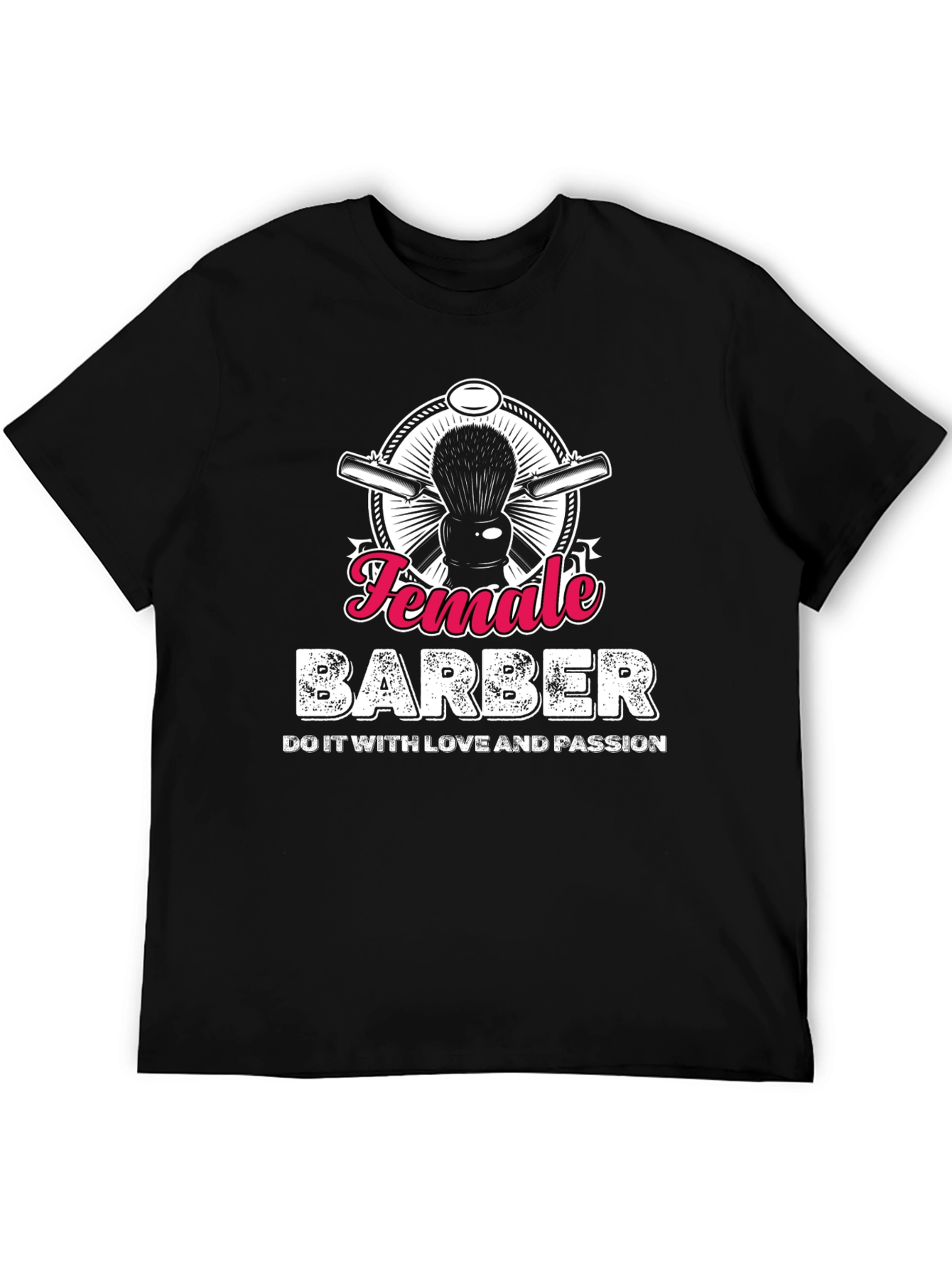 Female Barber T-Shirt - Hairdresser Design