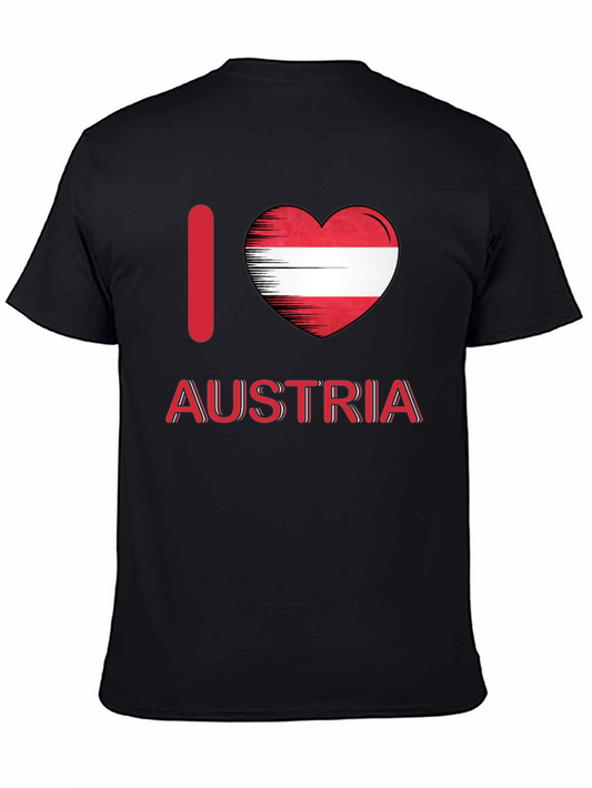 I Love Austria T-Shirt - Austrian Flag Heart