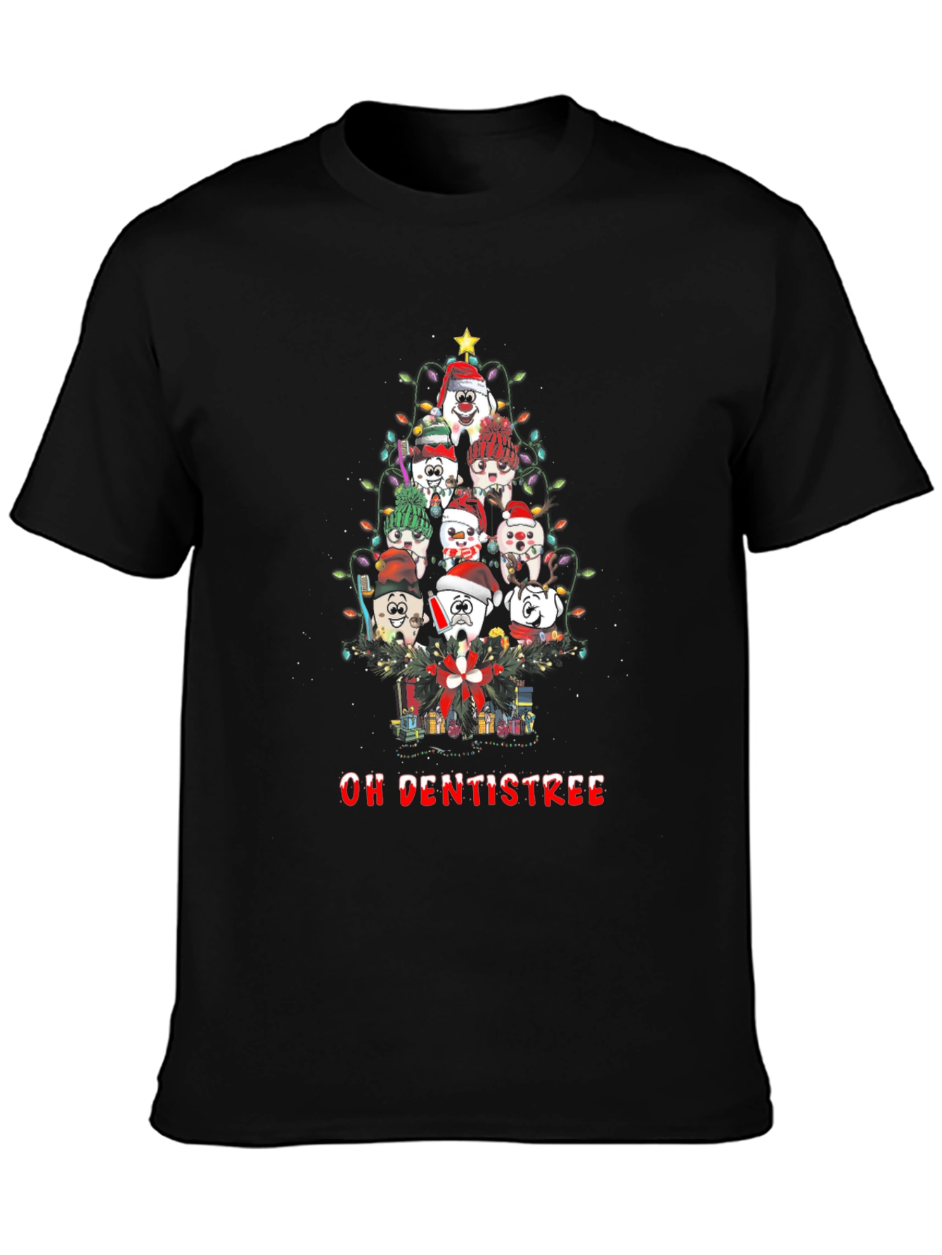 Oh Dentistree T-Shirt - Holiday Dental Christmas Tree