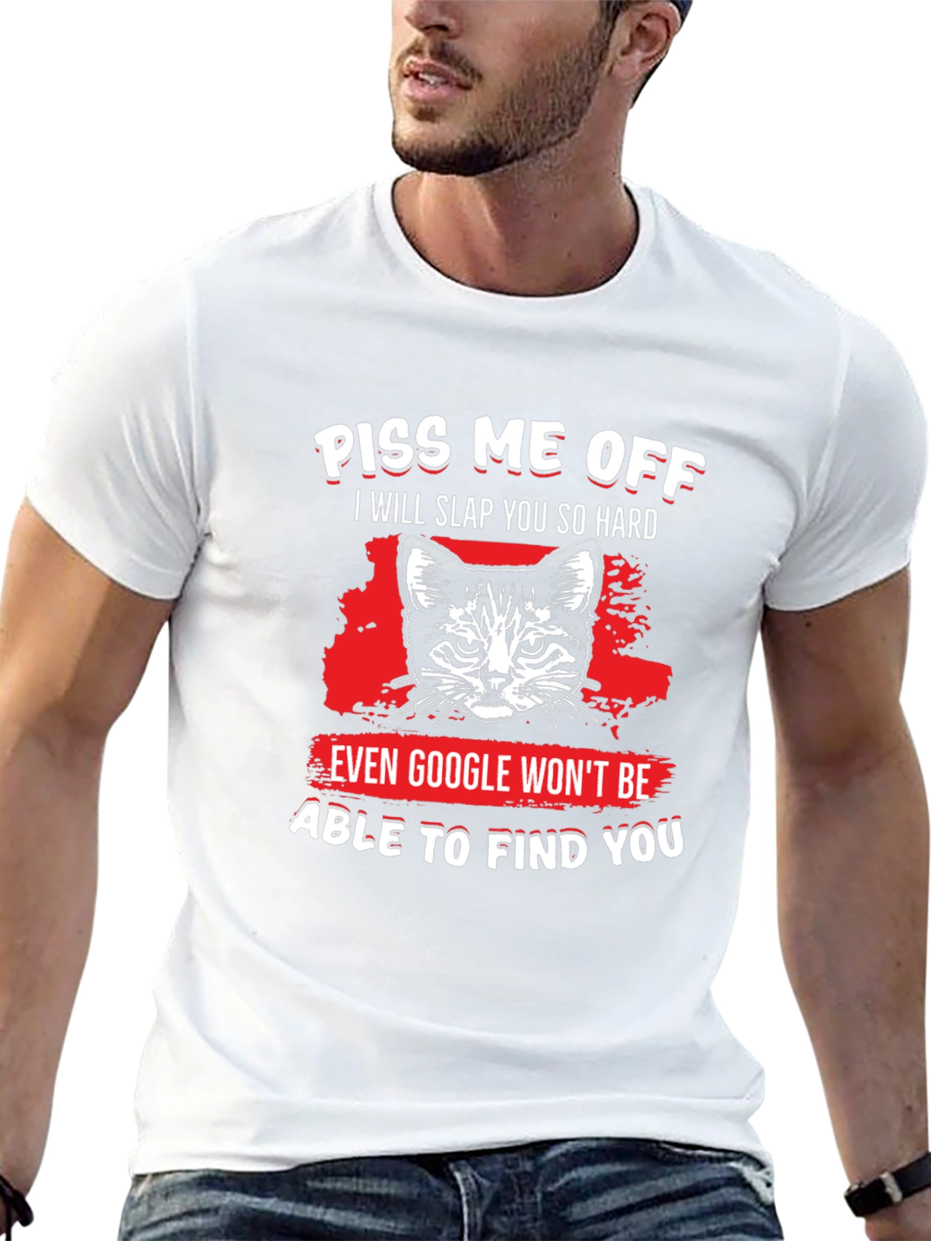 Piss Me Off Cat Graphic T-Shirt