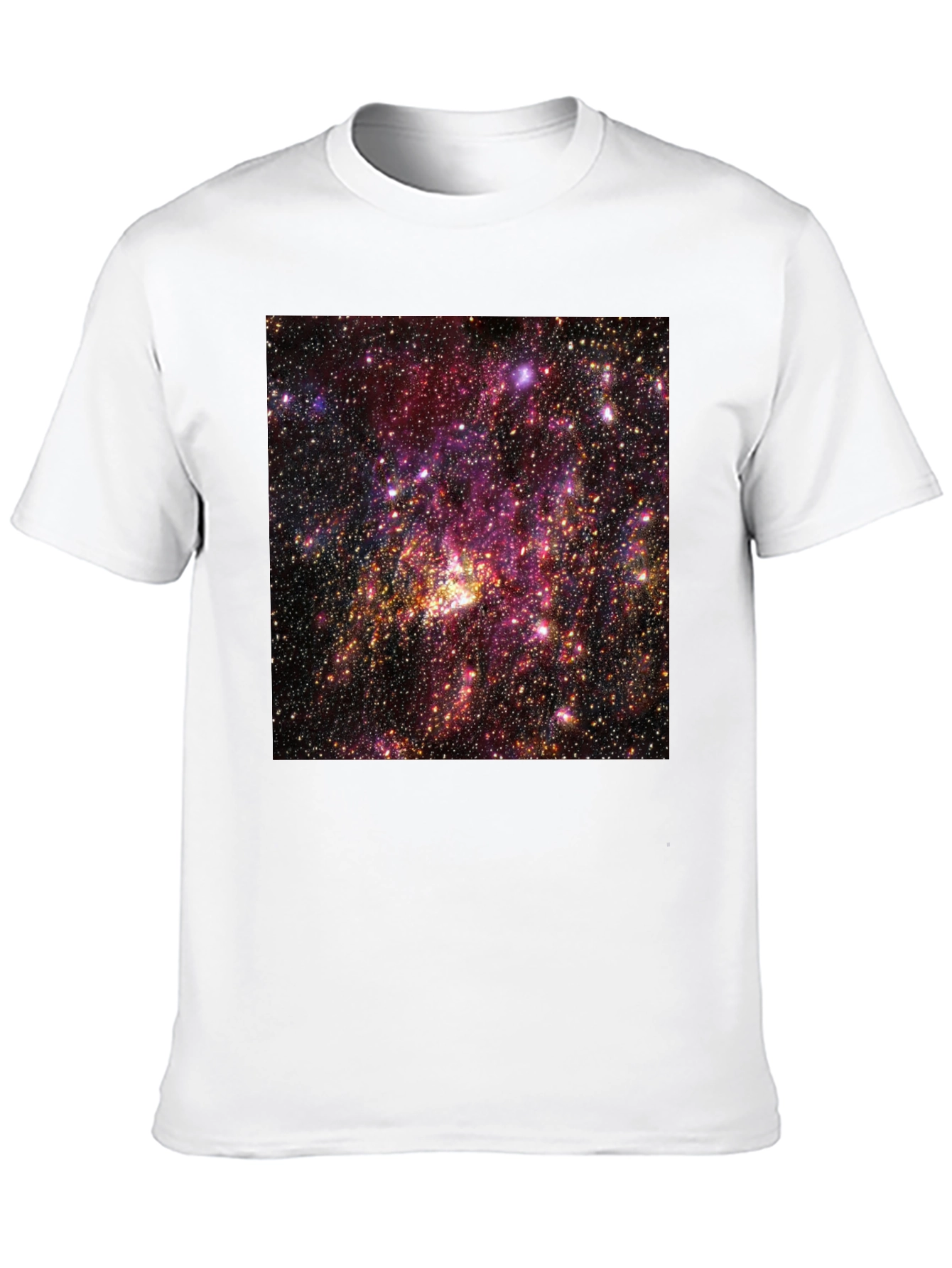 Cosmic Nebula Graphic T-Shirt - Black