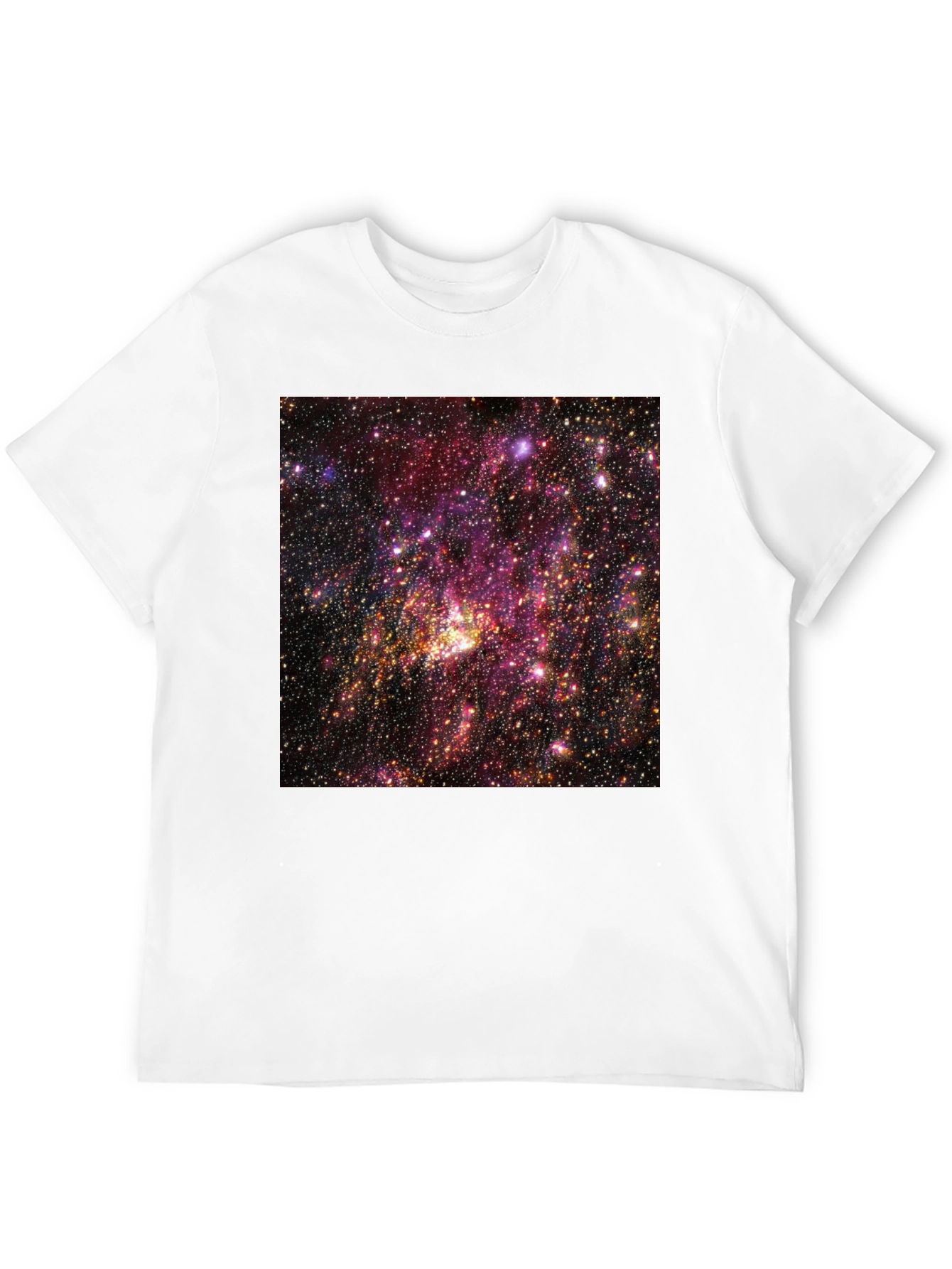 Cosmic Nebula Graphic T-Shirt - Black