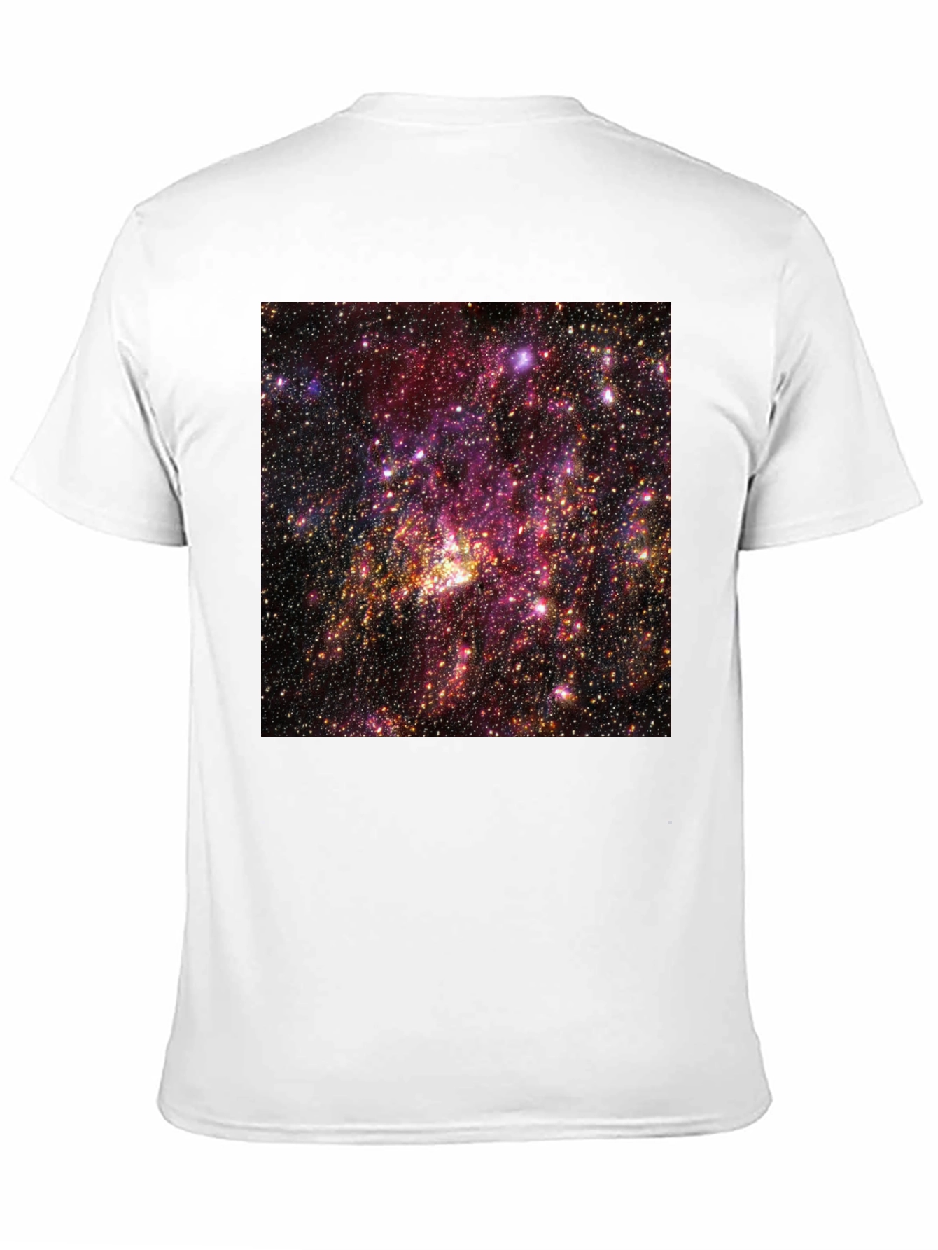 Cosmic Nebula Graphic T-Shirt - Black