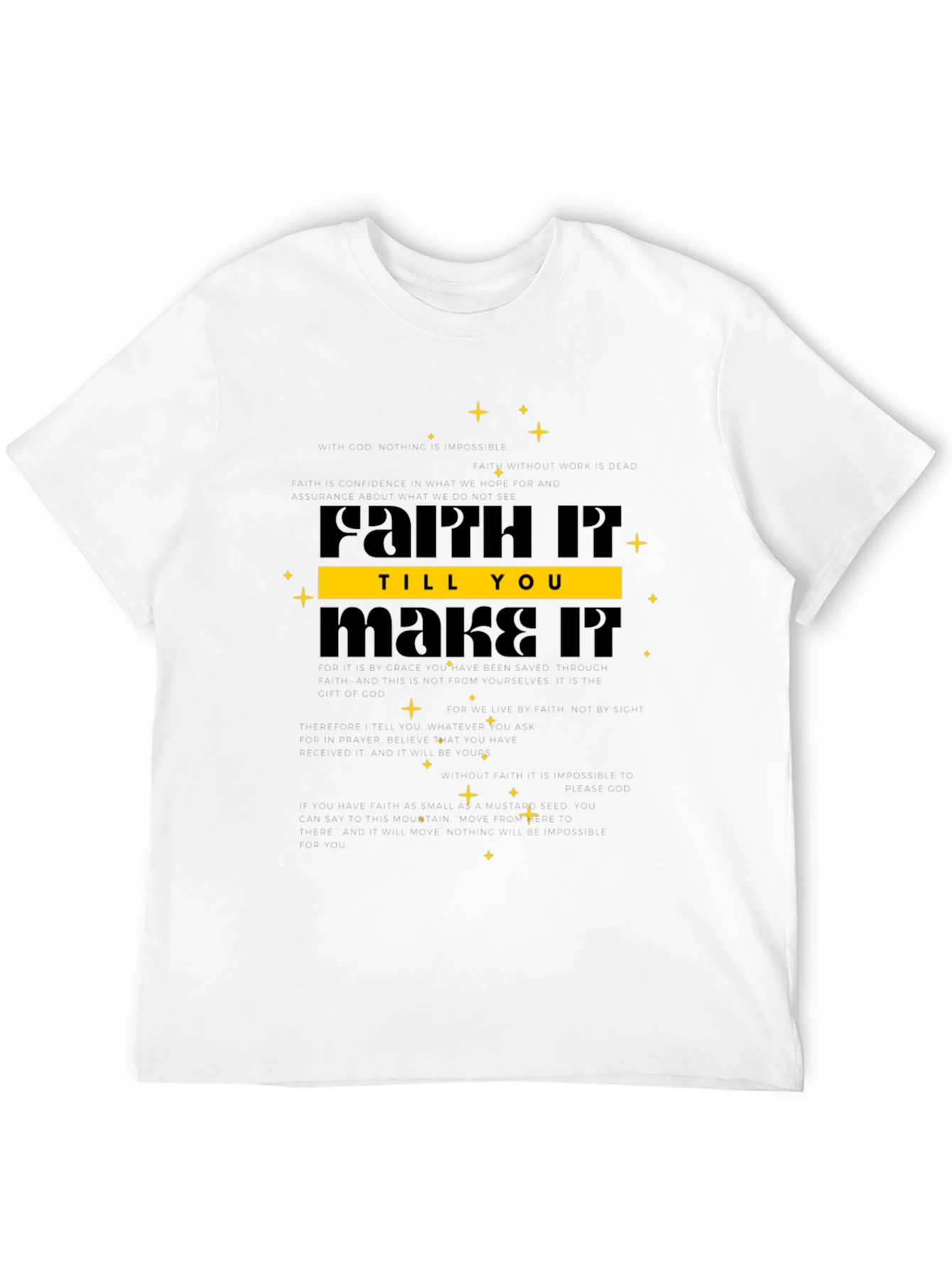 Faith It Till You Make It Black T-Shirt
