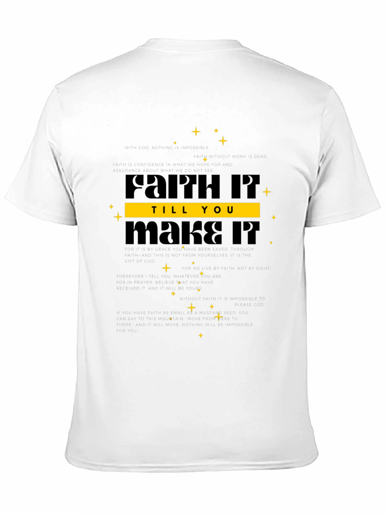 Faith It Till You Make It Black T-Shirt