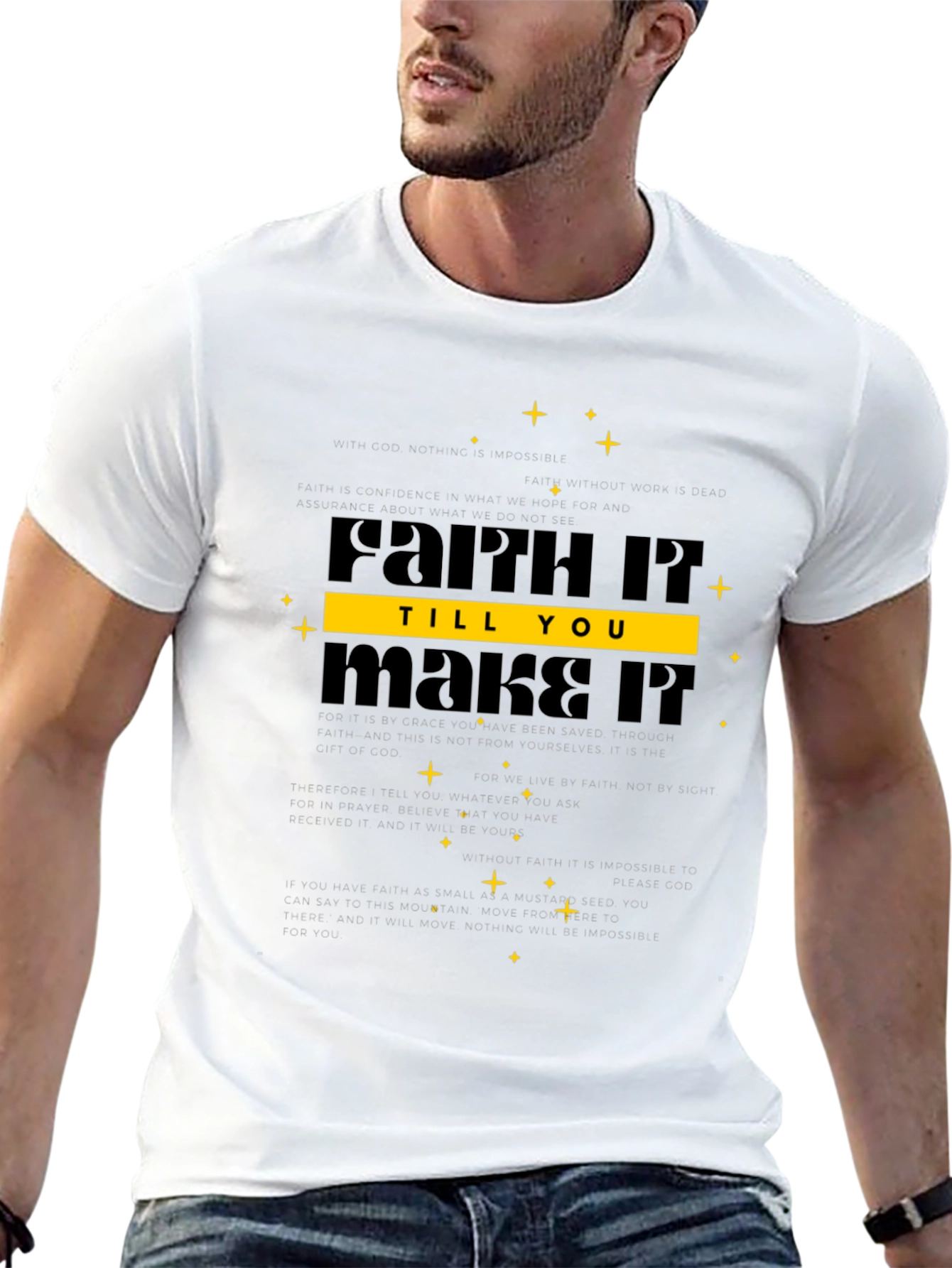 Faith It Till You Make It Black T-Shirt