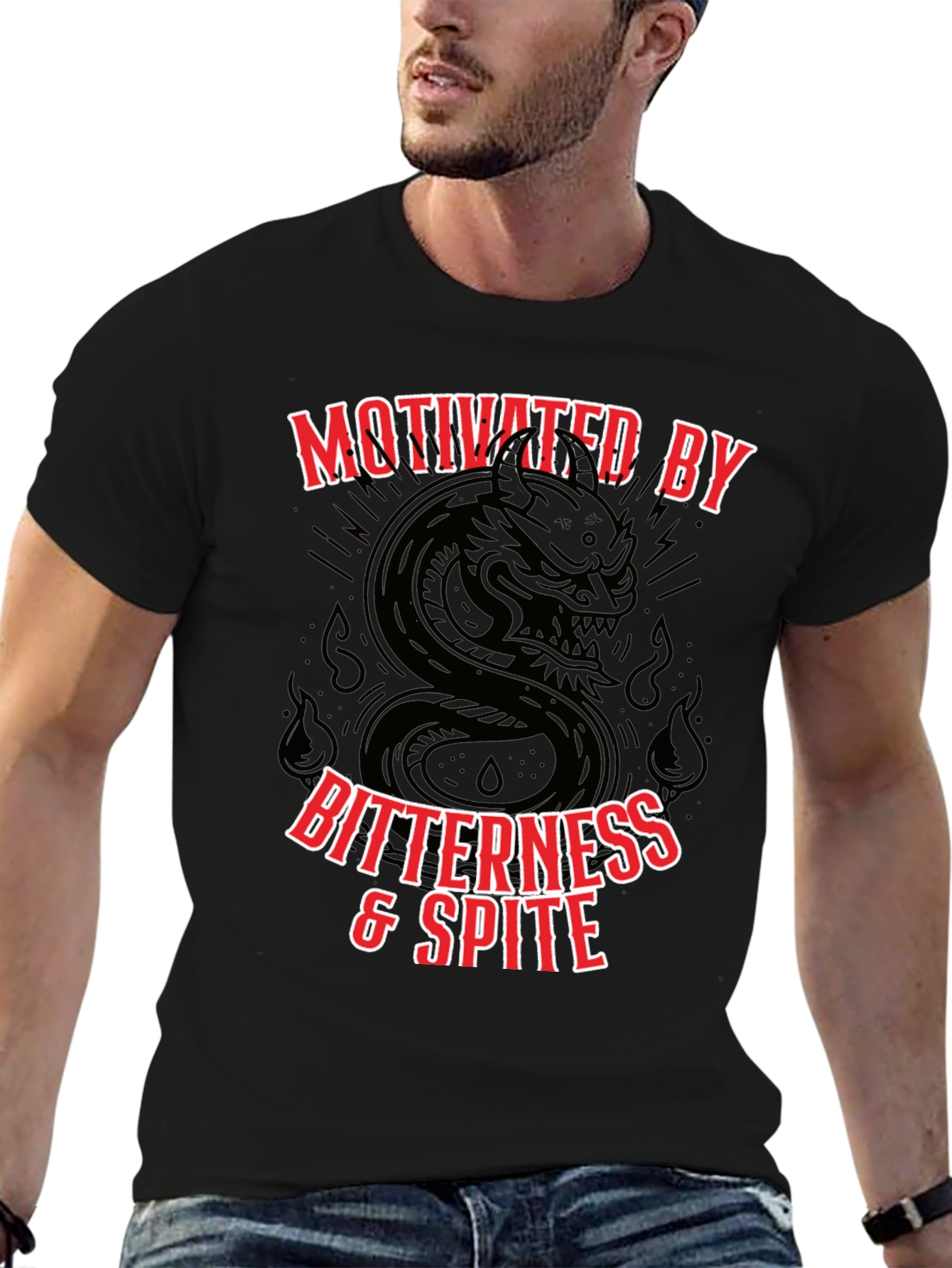 Motivated By Bitterness & Spite Graphic T-Shirt
