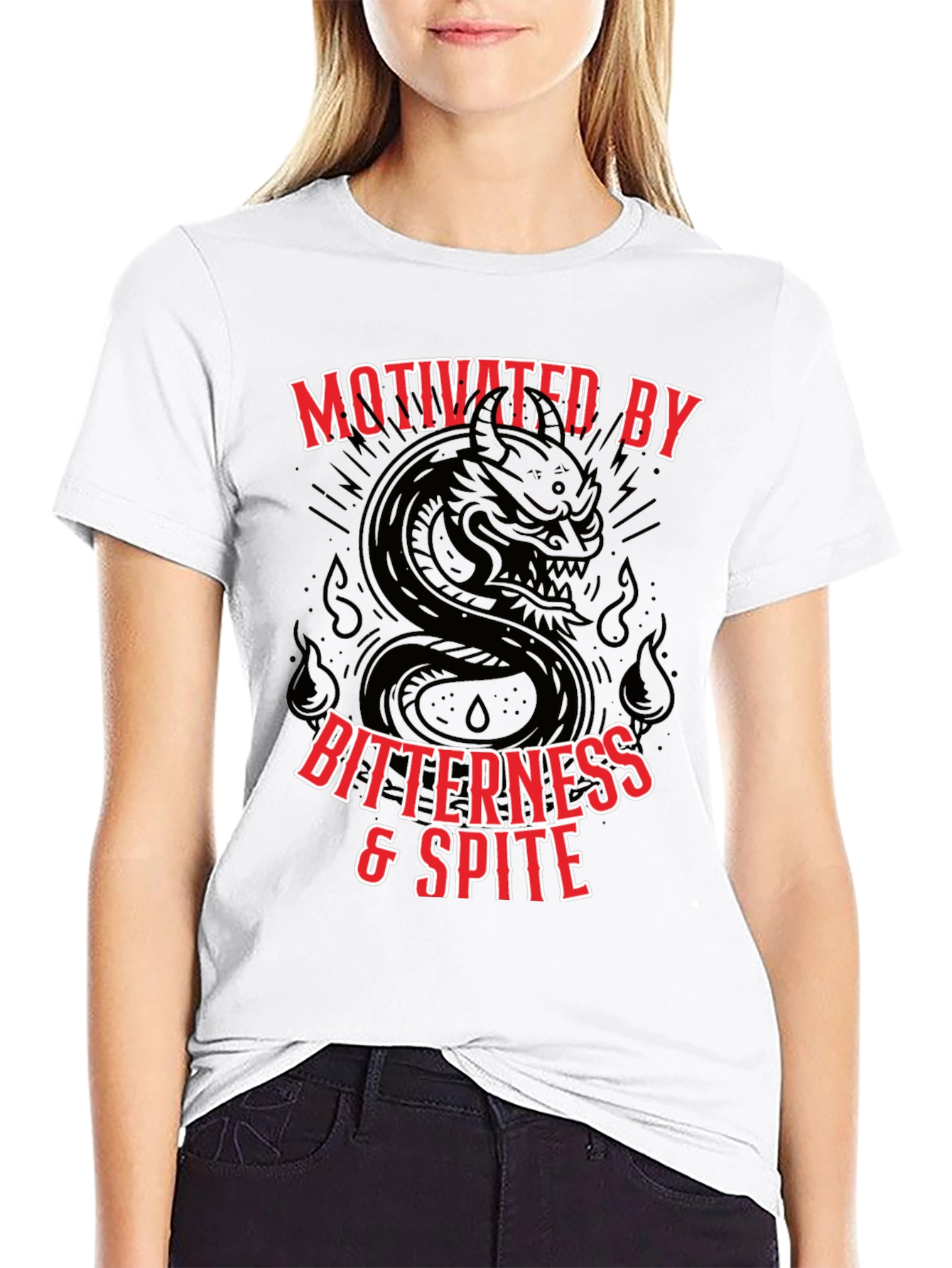 Motivated By Bitterness & Spite Graphic T-Shirt