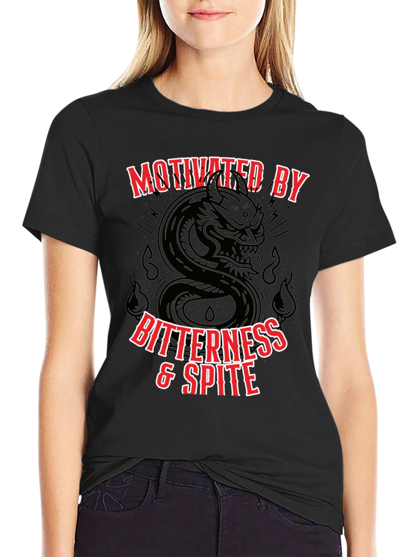 Motivated By Bitterness & Spite Graphic T-Shirt