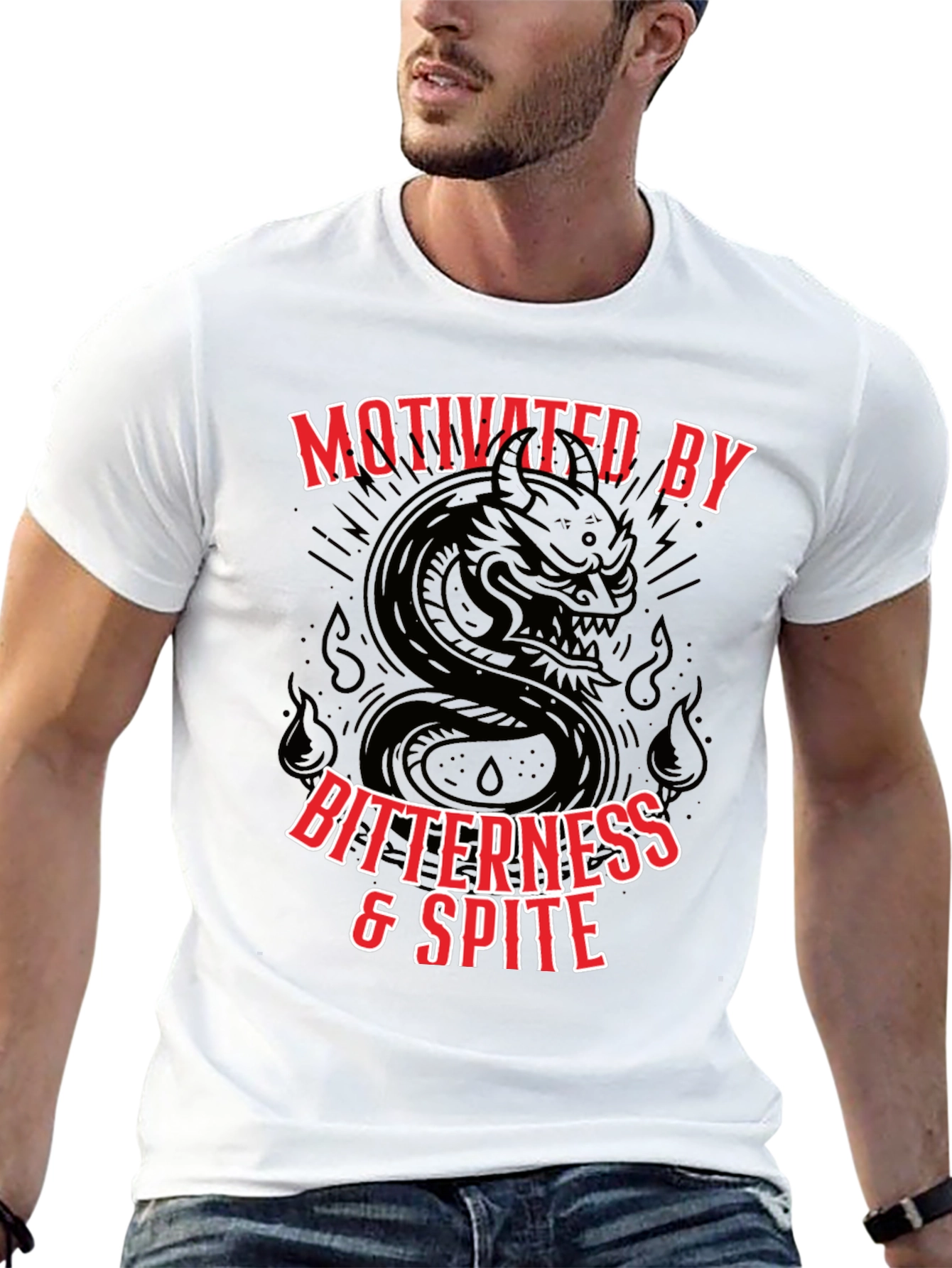 Motivated By Bitterness & Spite Graphic T-Shirt