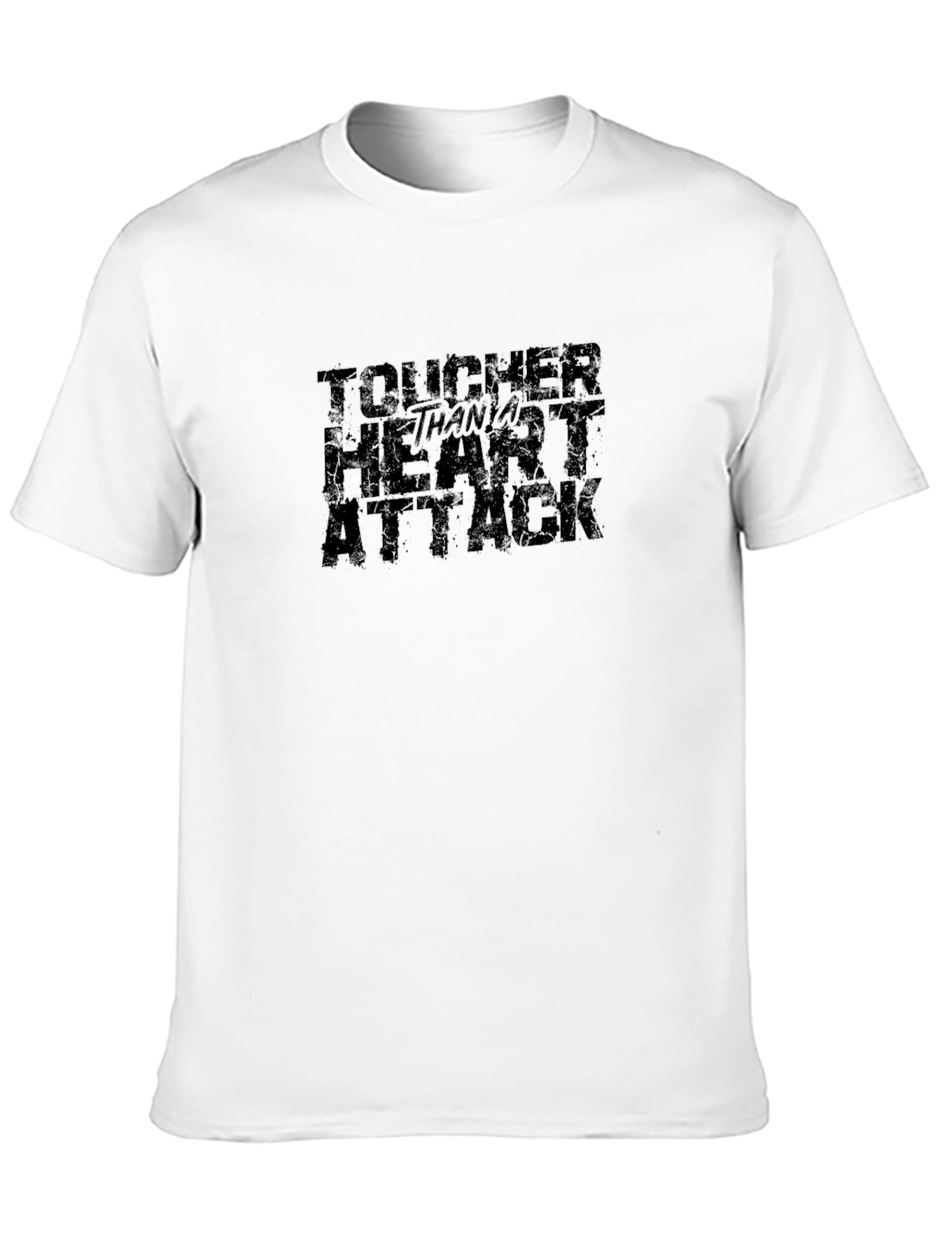 Tougher Than a Heart Attack Black Graphic Tee