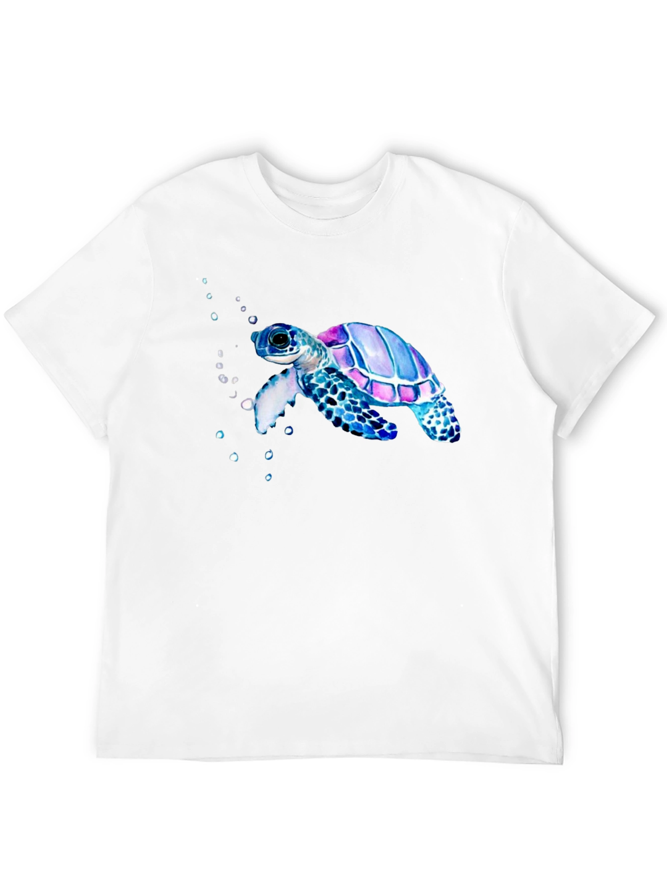 Sea Turtle Graphic Tee - Black Casual T-Shirt