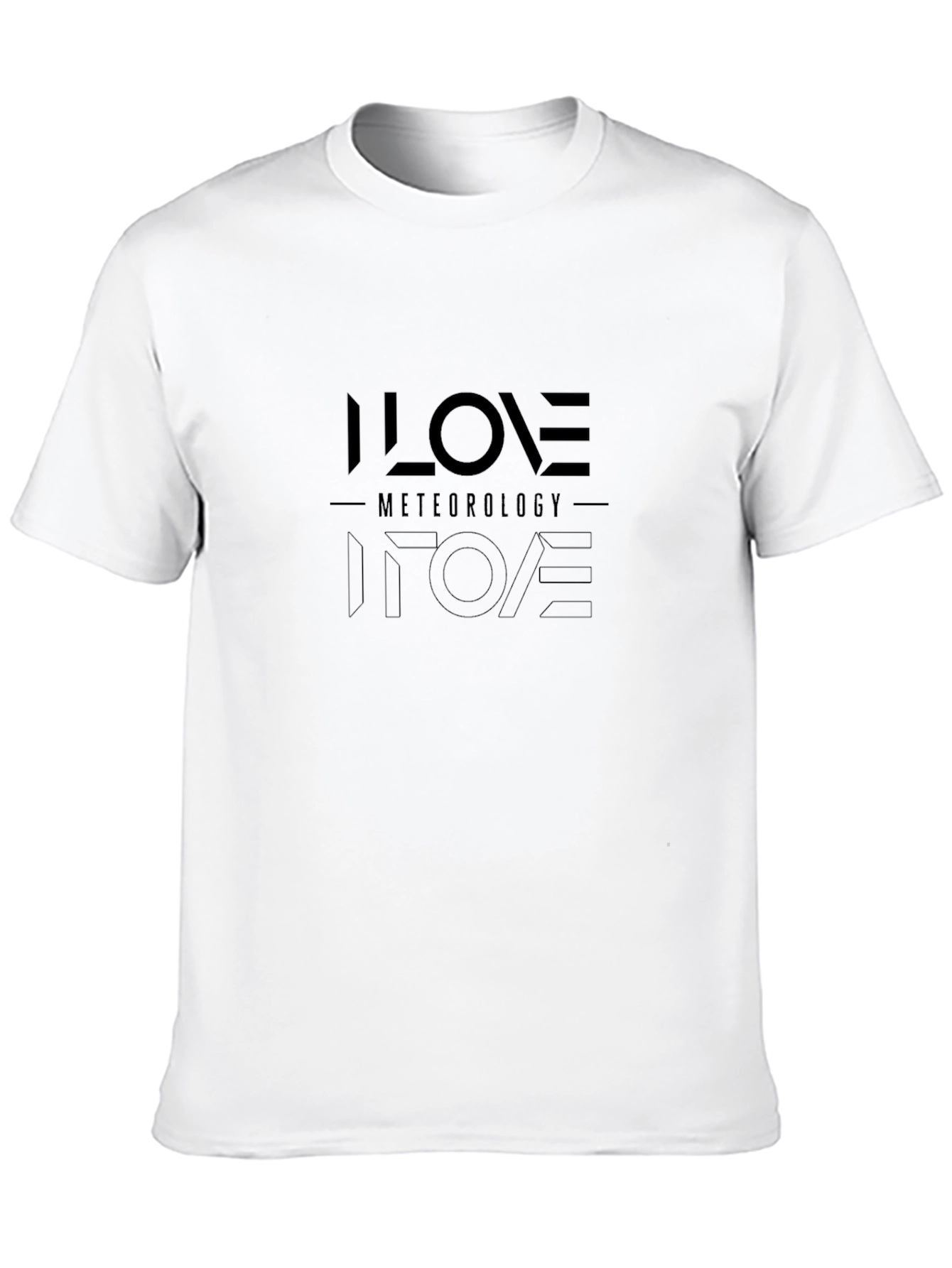 I Love Meteorology Graphic T-Shirt - Black