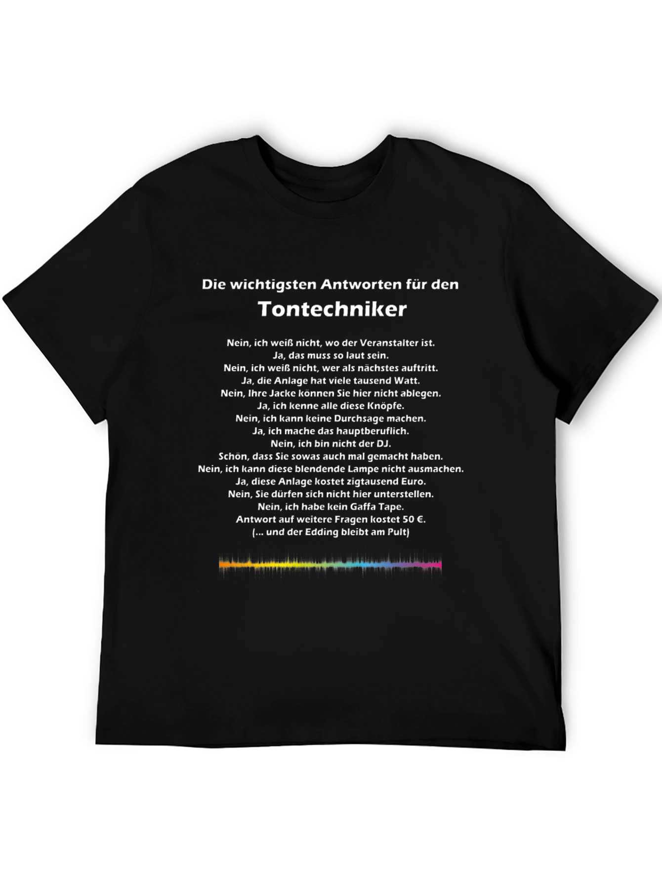 Tontechniker T-Shirt - Sound Engineer Humor