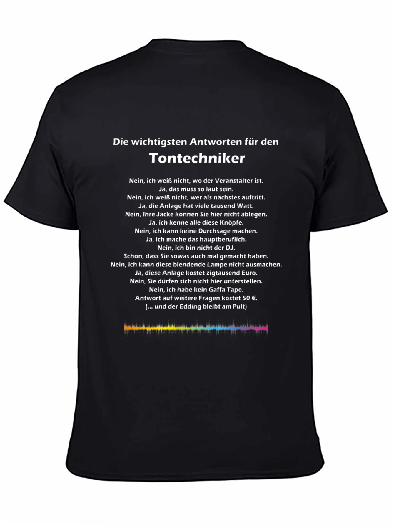 Tontechniker T-Shirt - Sound Engineer Humor