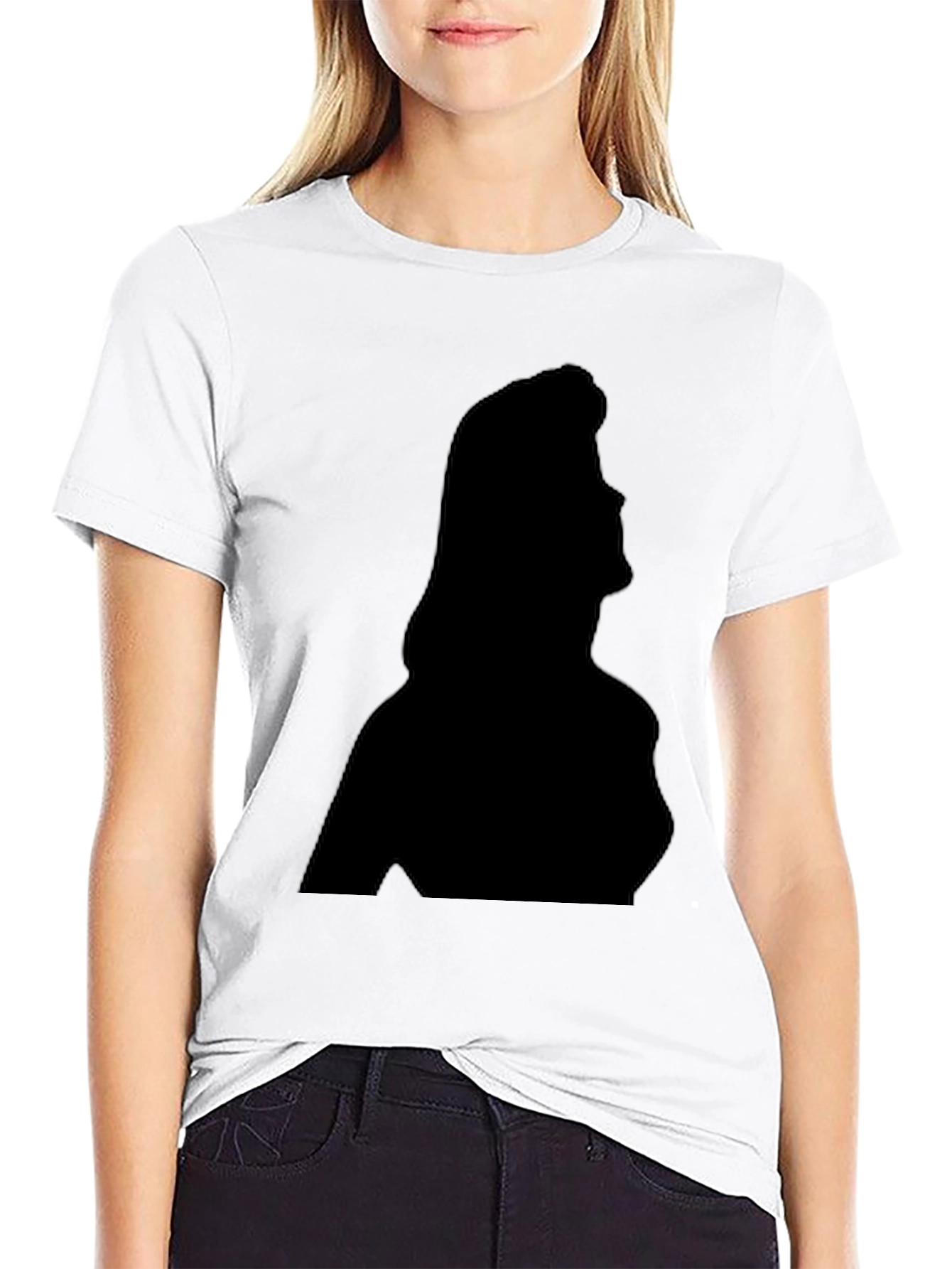 Silhouette Graphic T-Shirt - Stylish Black Tee