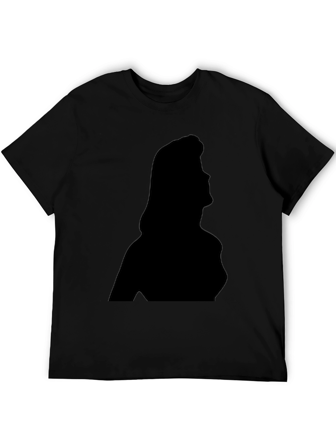 Silhouette Graphic T-Shirt - Stylish Black Tee