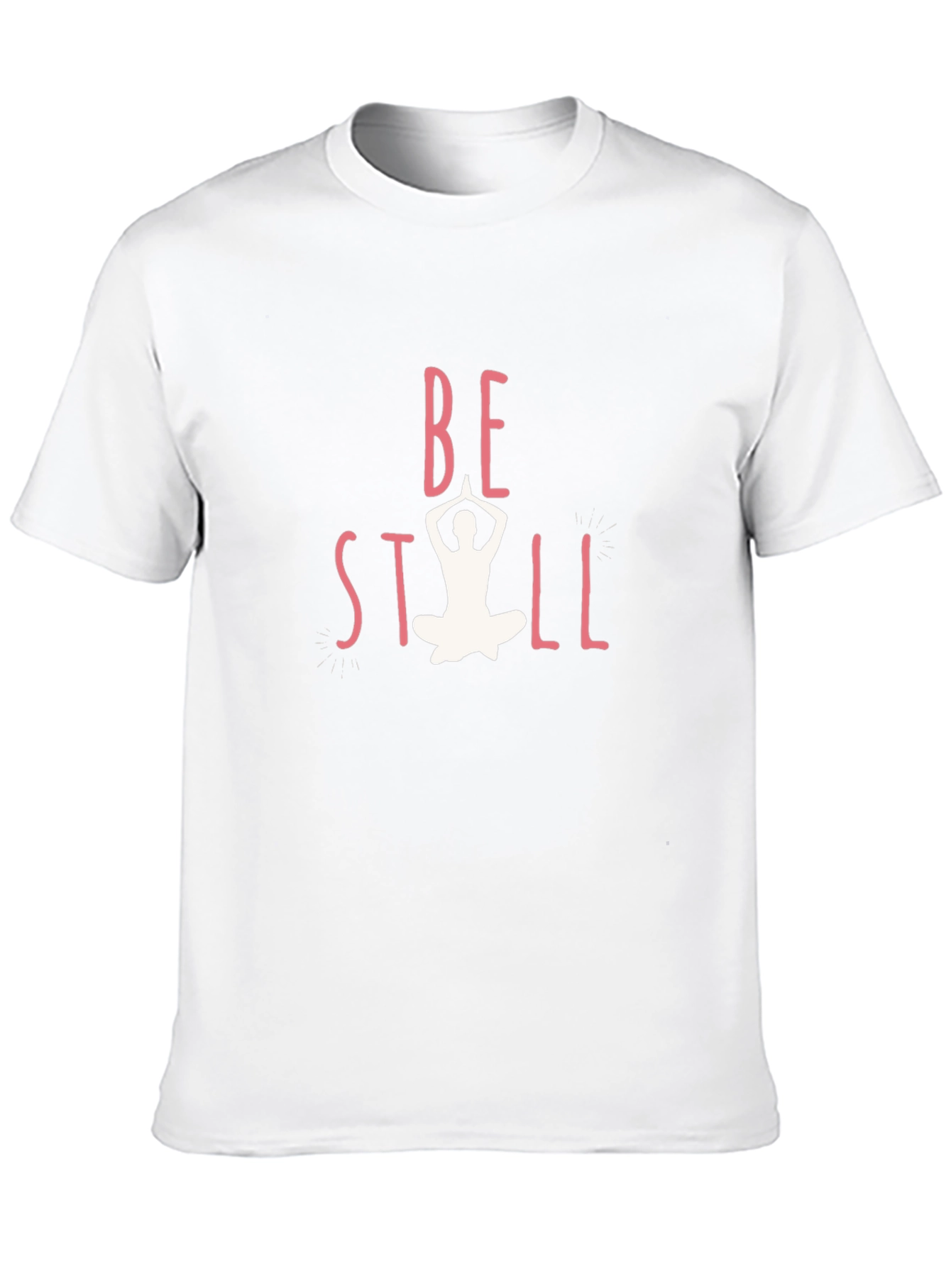 Be Still Yoga Graphic Black T-Shirt