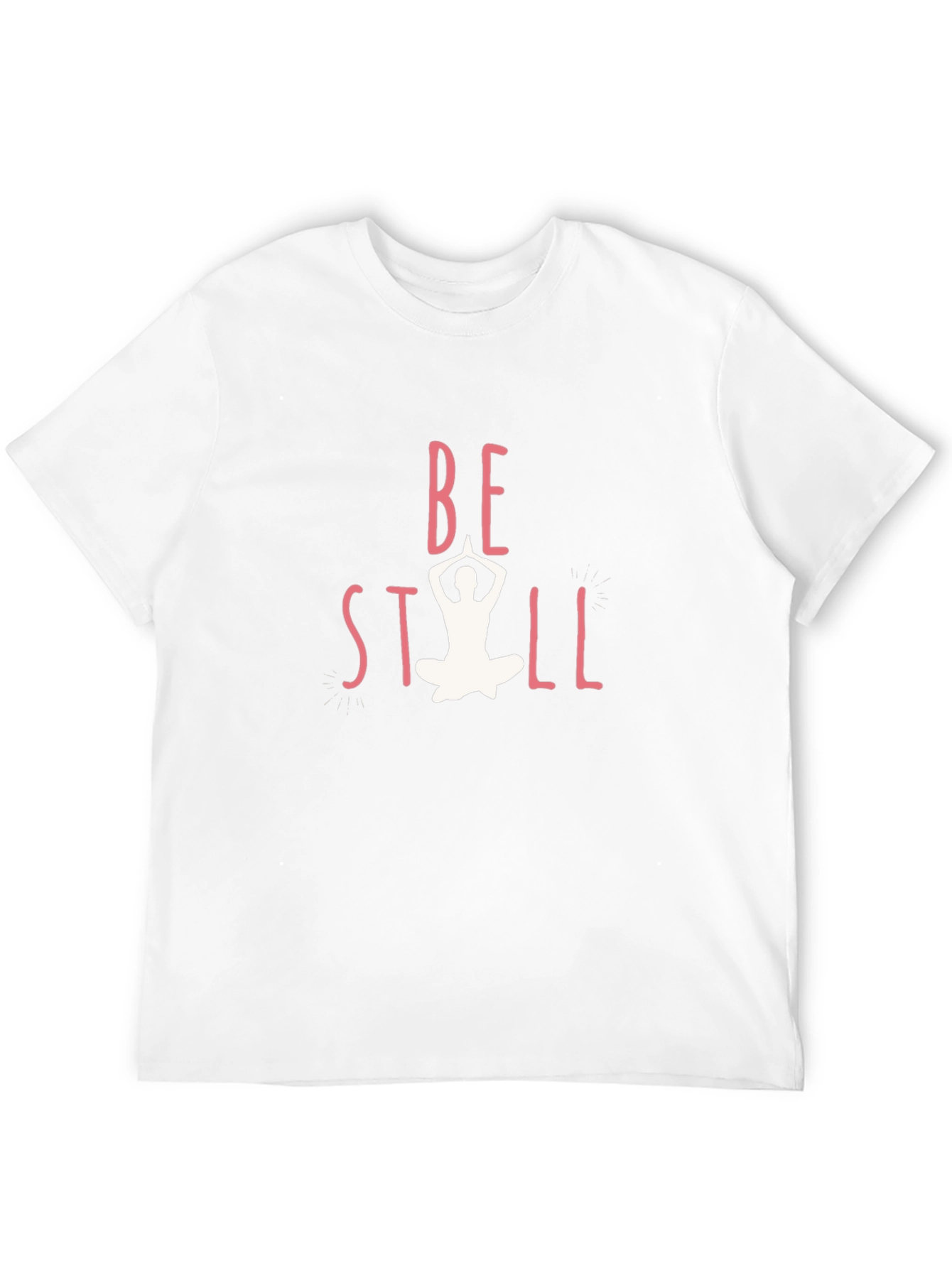 Be Still Yoga Graphic Black T-Shirt
