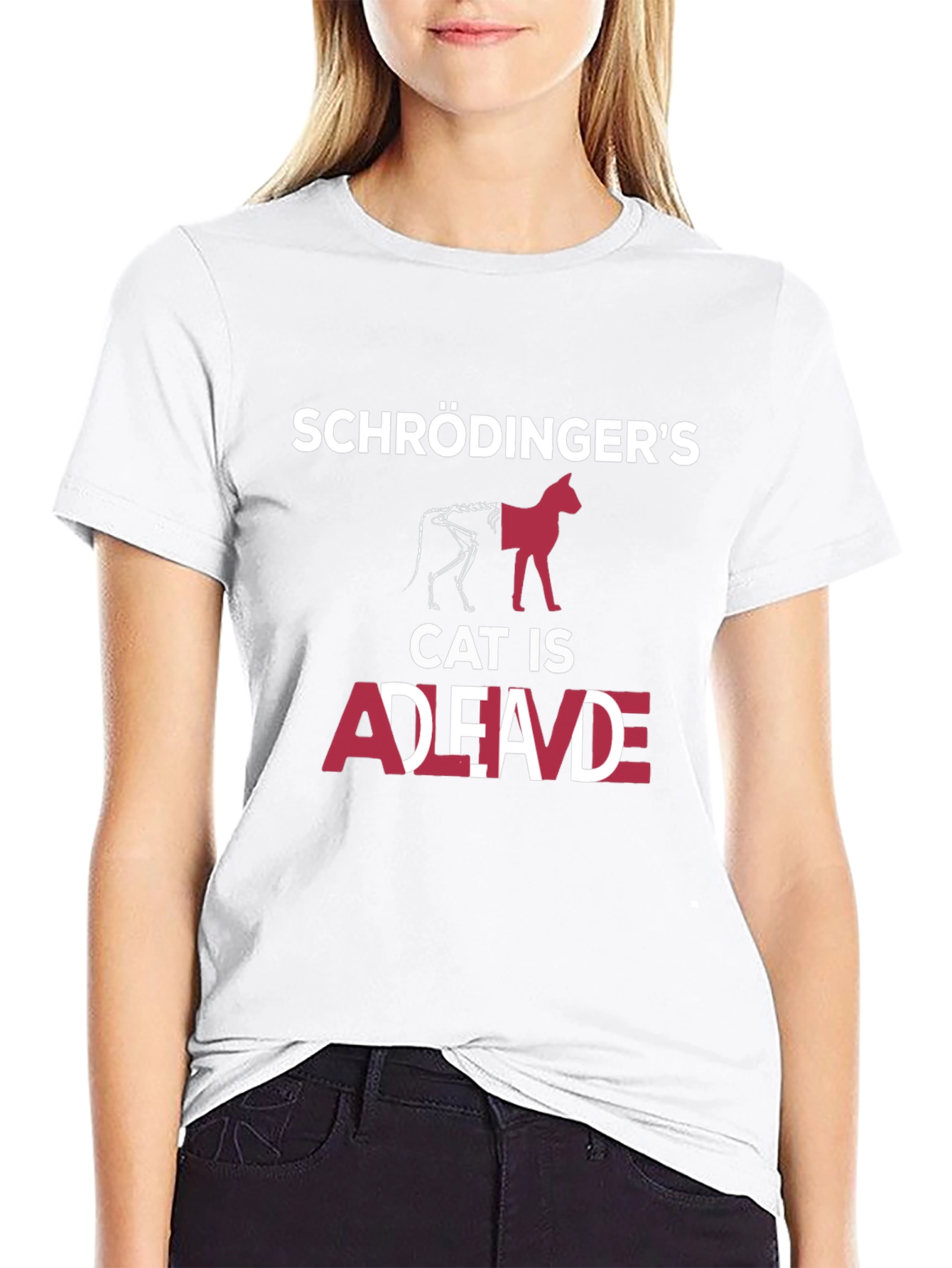 Schrödingers Cat T-Shirt: Dead & Alive Funny Physics Tee