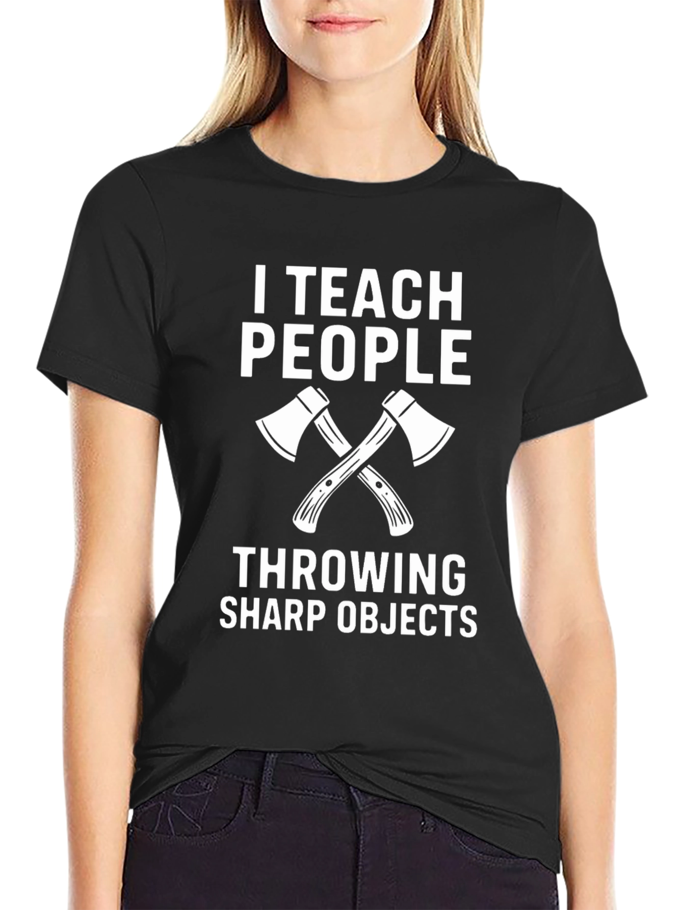 I Teach People Throwing Sharp Objects T-Shirt