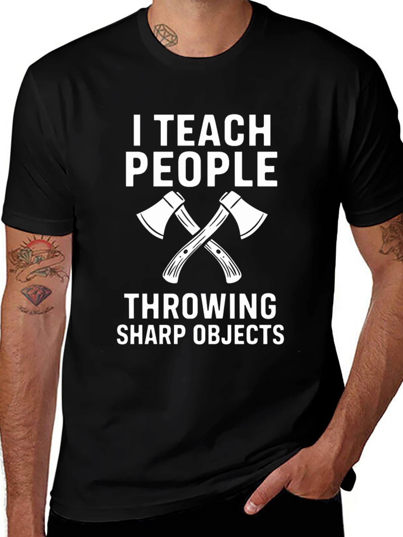 I Teach People Throwing Sharp Objects T-Shirt