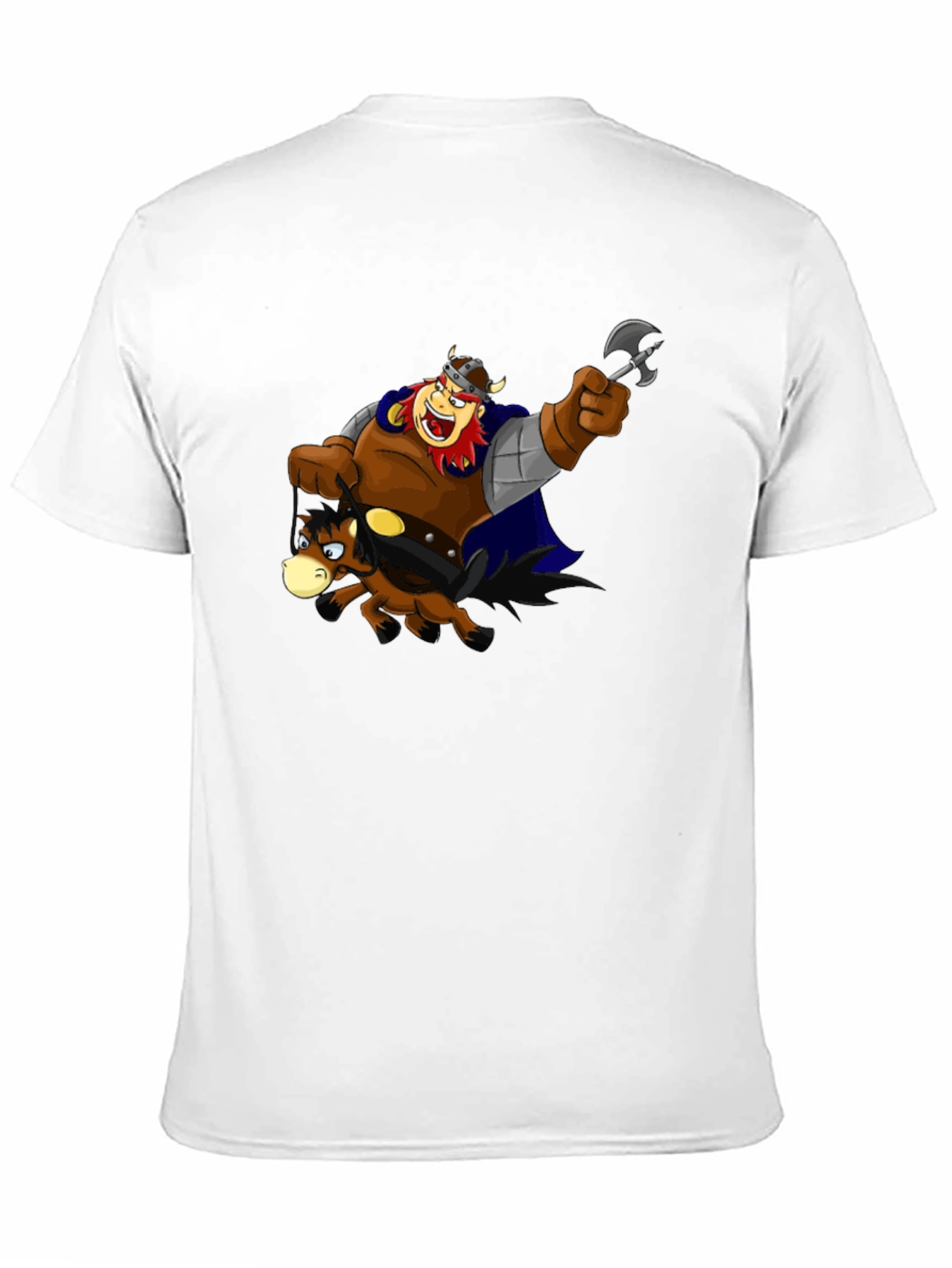 Viking Ride T-Shirt Black Cotton Tee