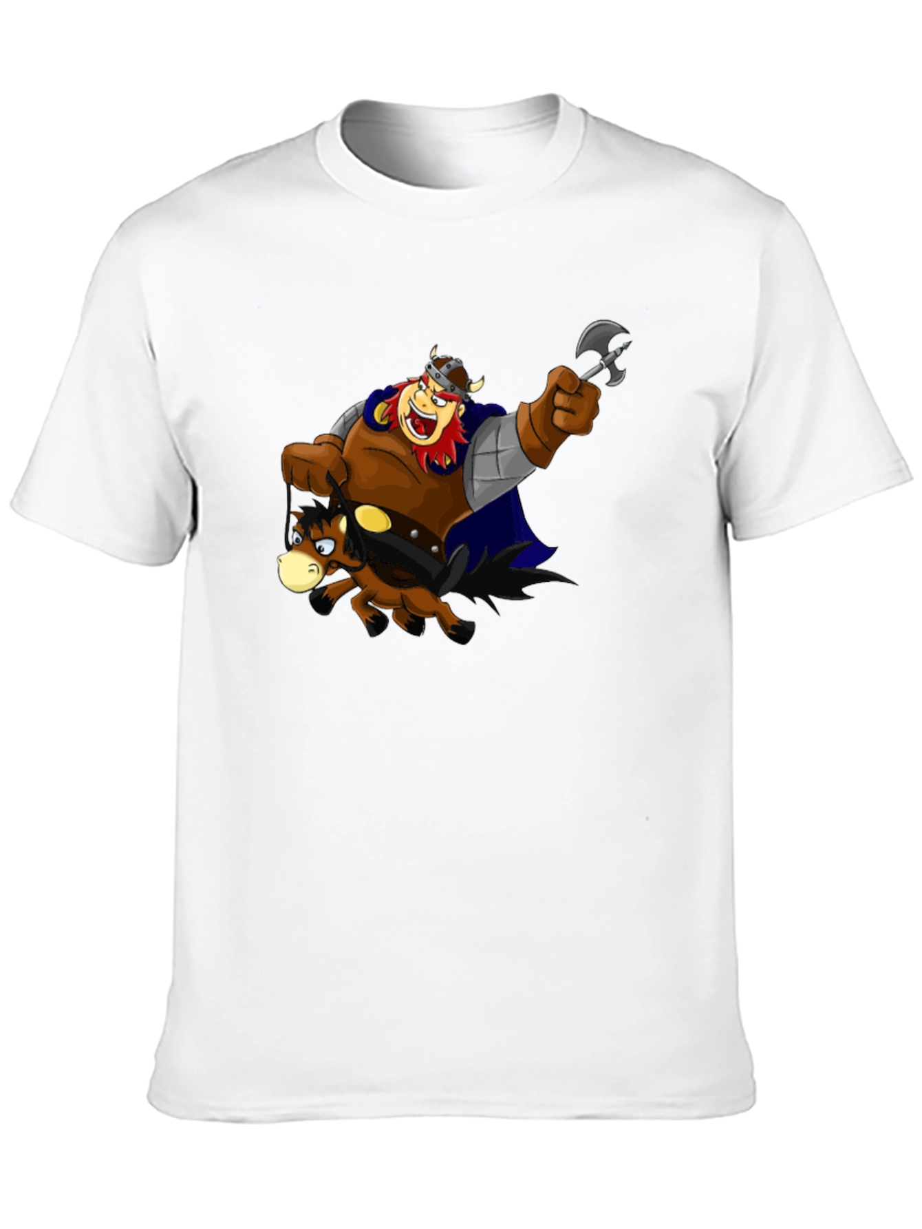 Viking Ride T-Shirt Black Cotton Tee