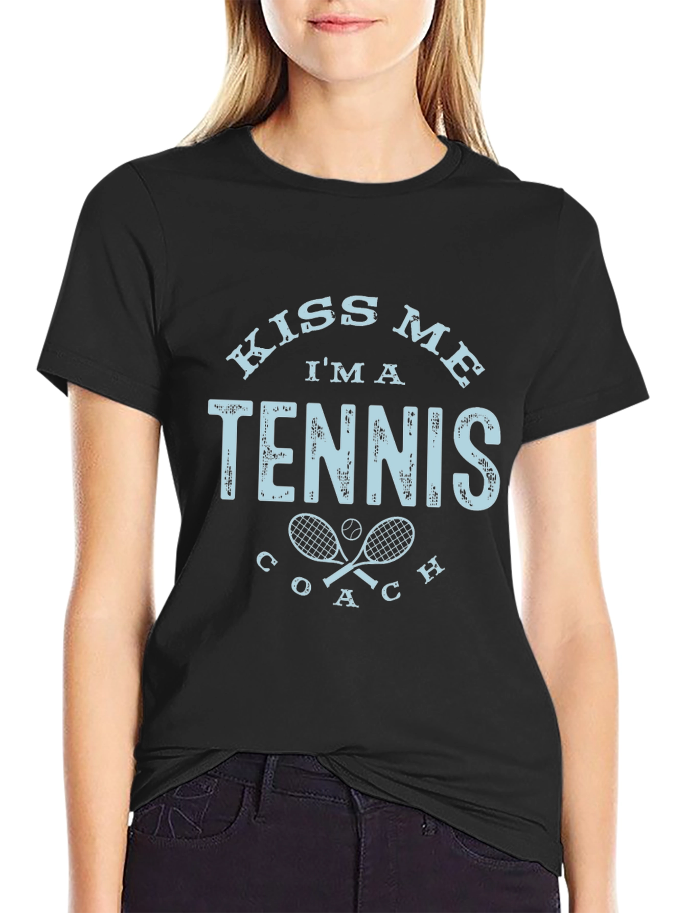 Kiss Me Im A Tennis Coach T-Shirt