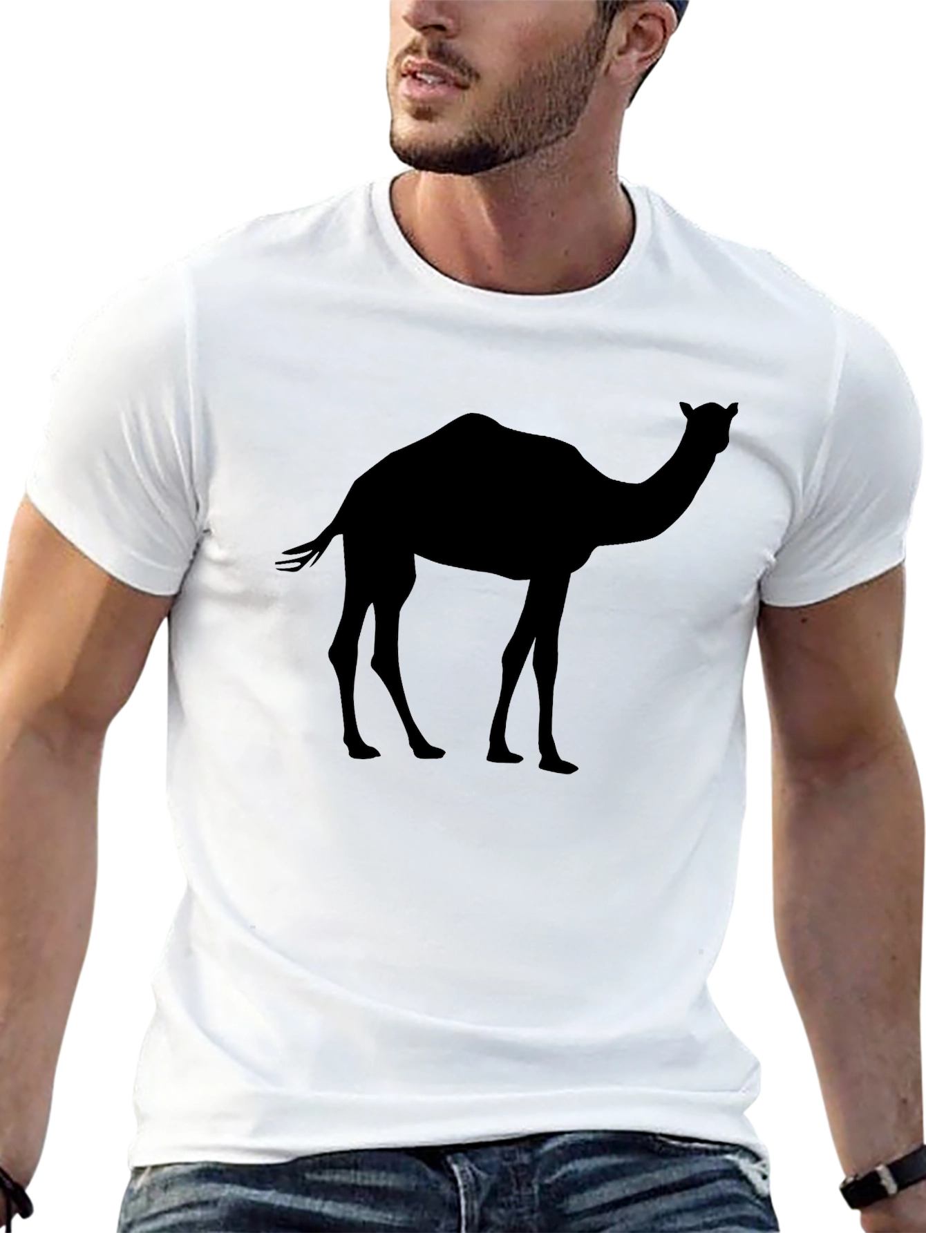 Camel Silhouette Black T-Shirt