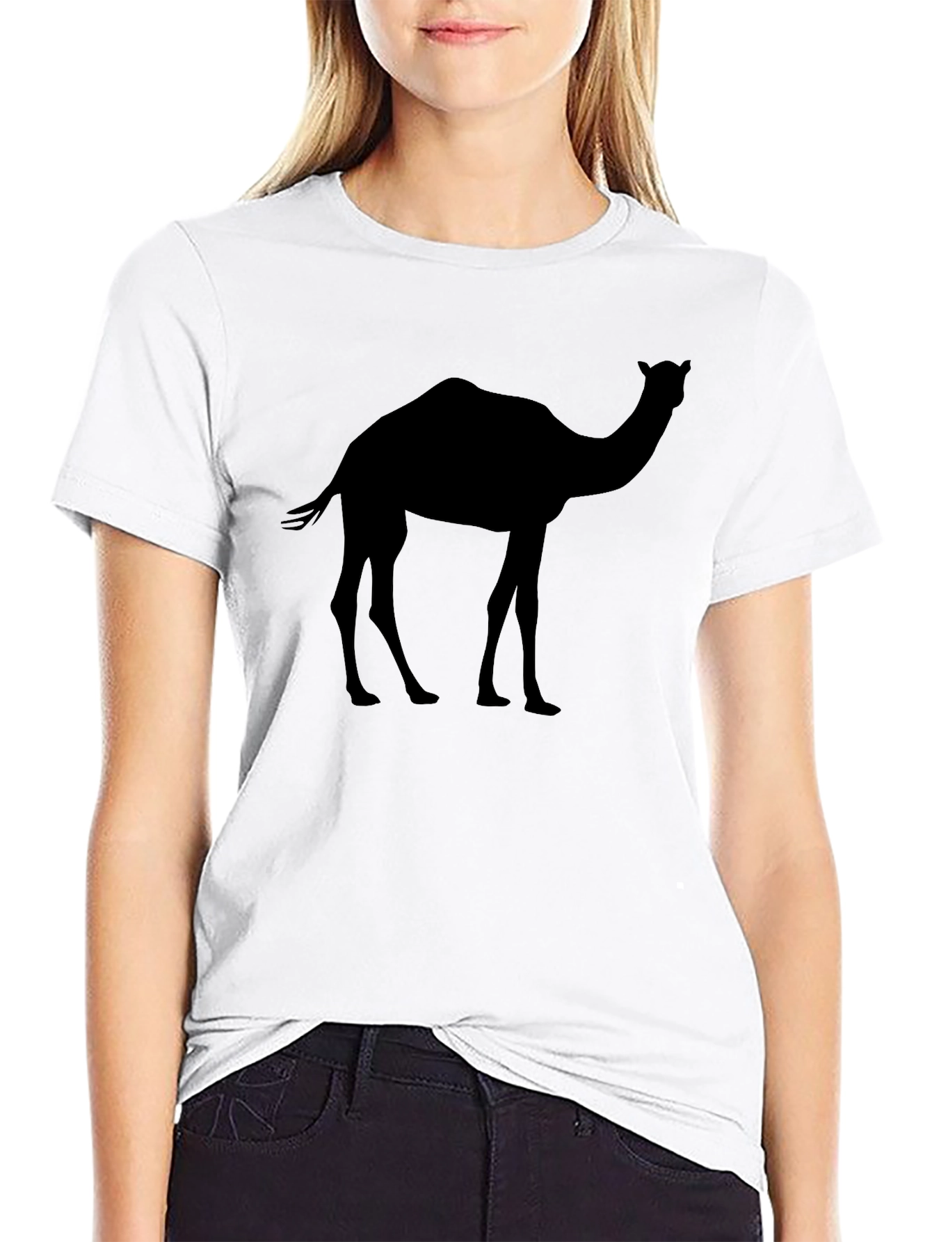 Camel Silhouette Black T-Shirt