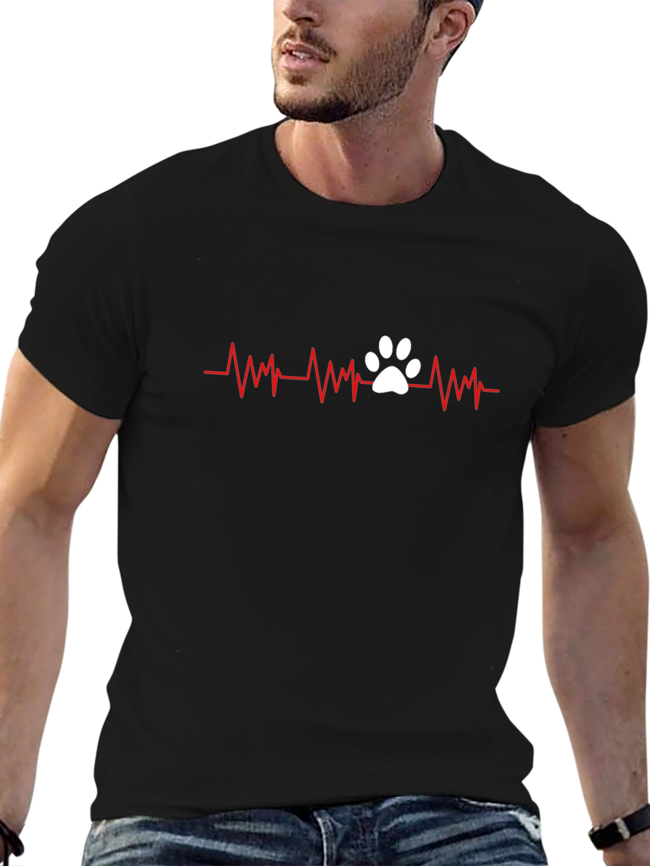 Dog Lover Heartbeat T-Shirt