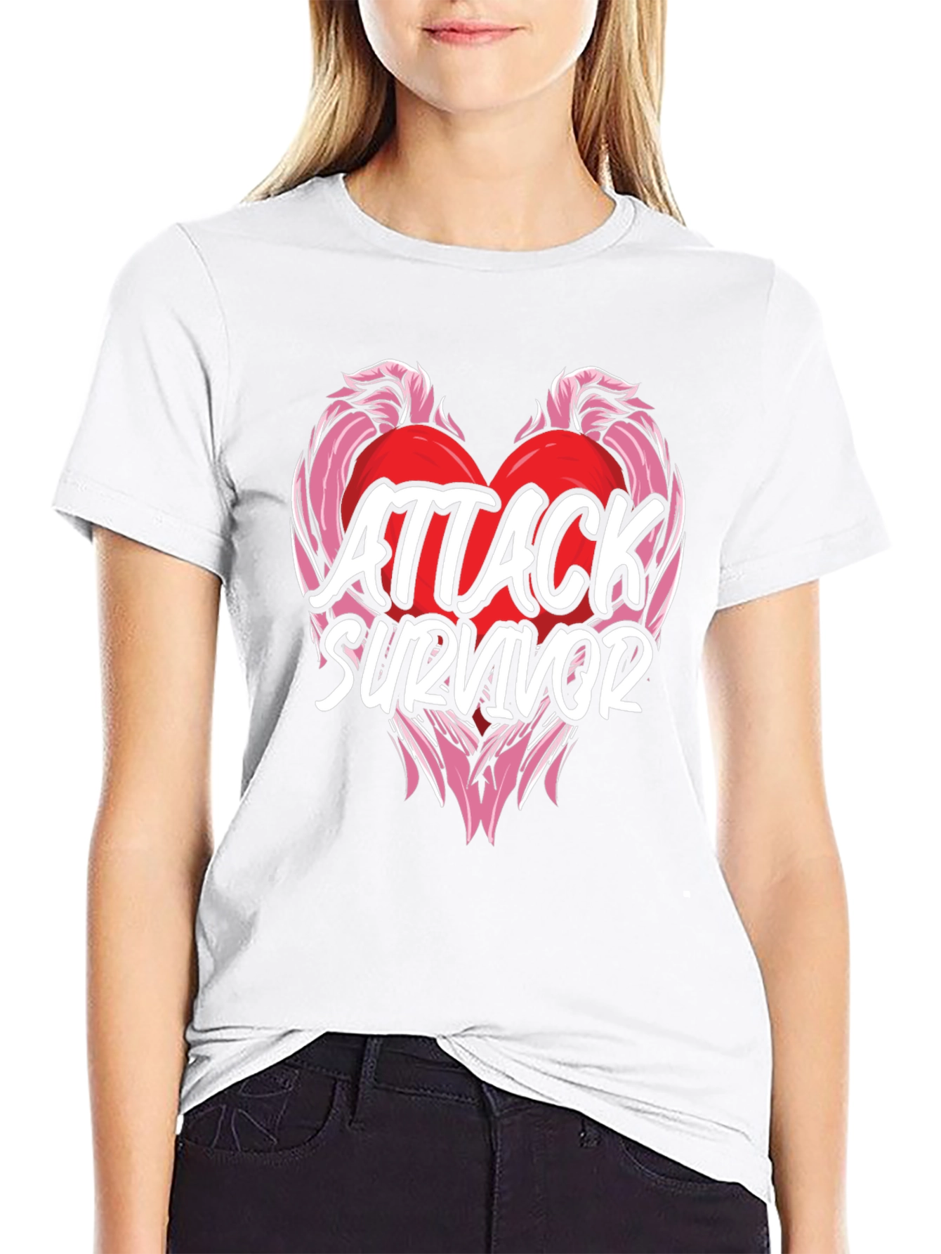 Attack Survivor Heart Graphic Tee