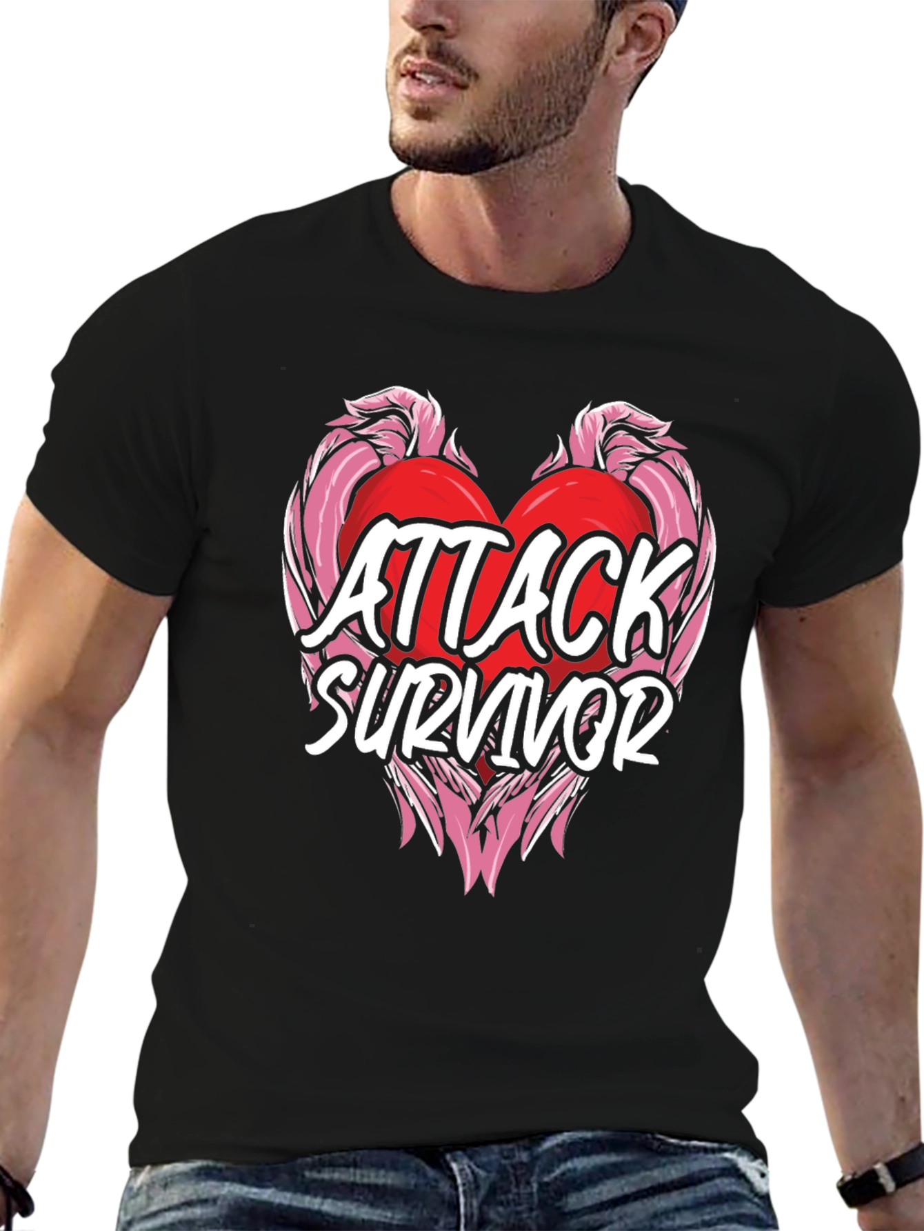Attack Survivor Heart Graphic Tee