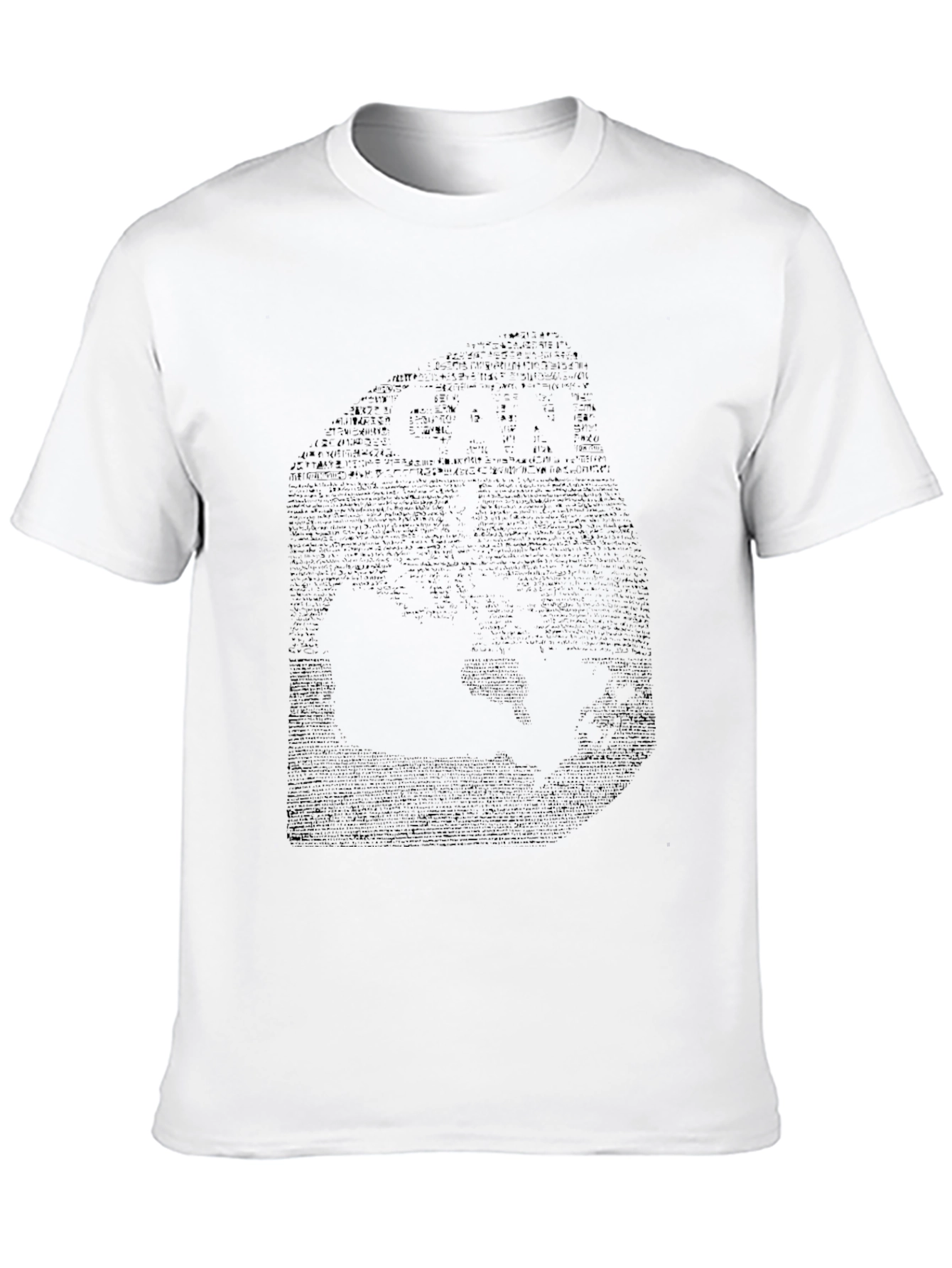 Black Graphic Tee for Men