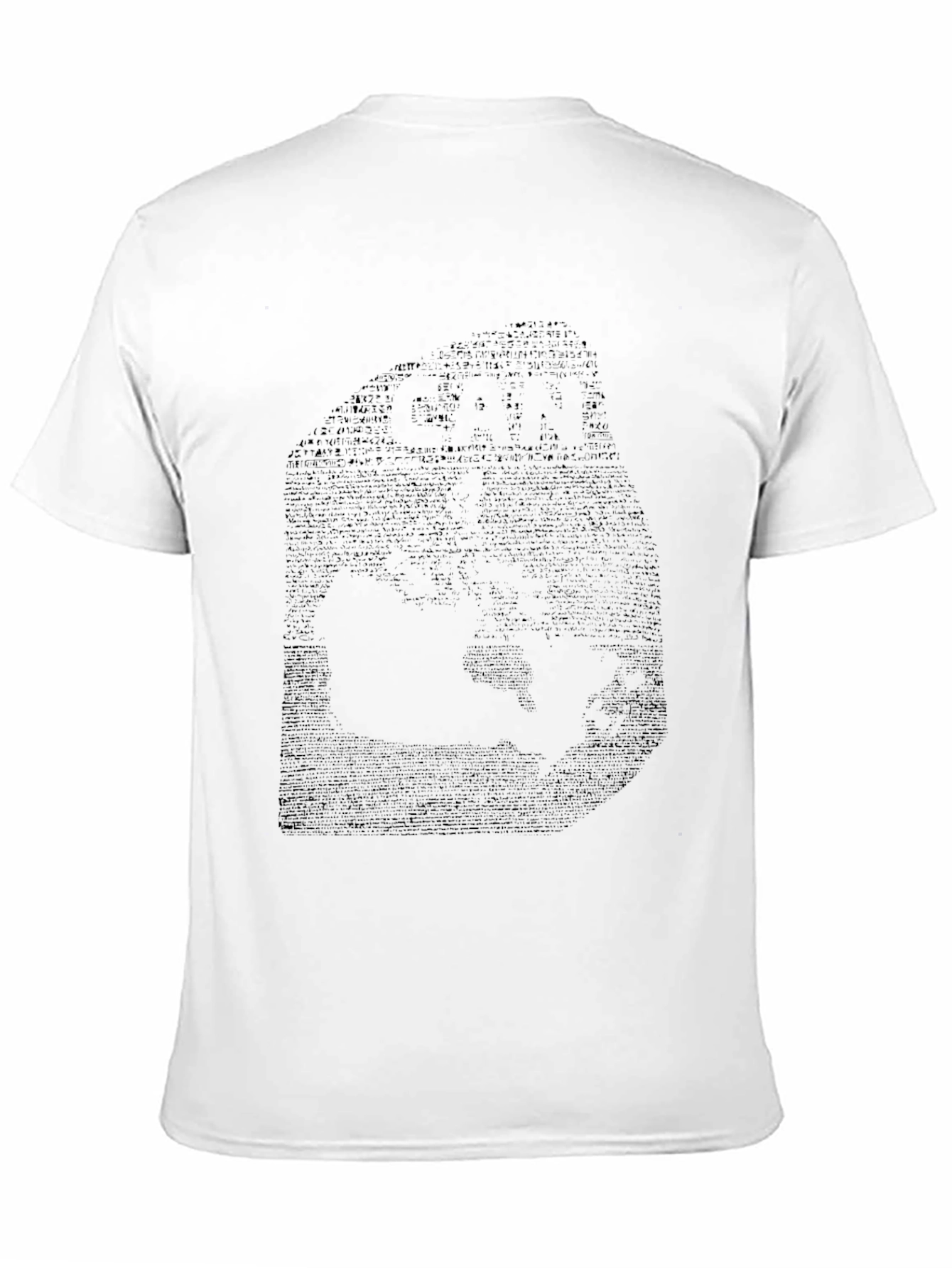 Black Graphic Tee for Men