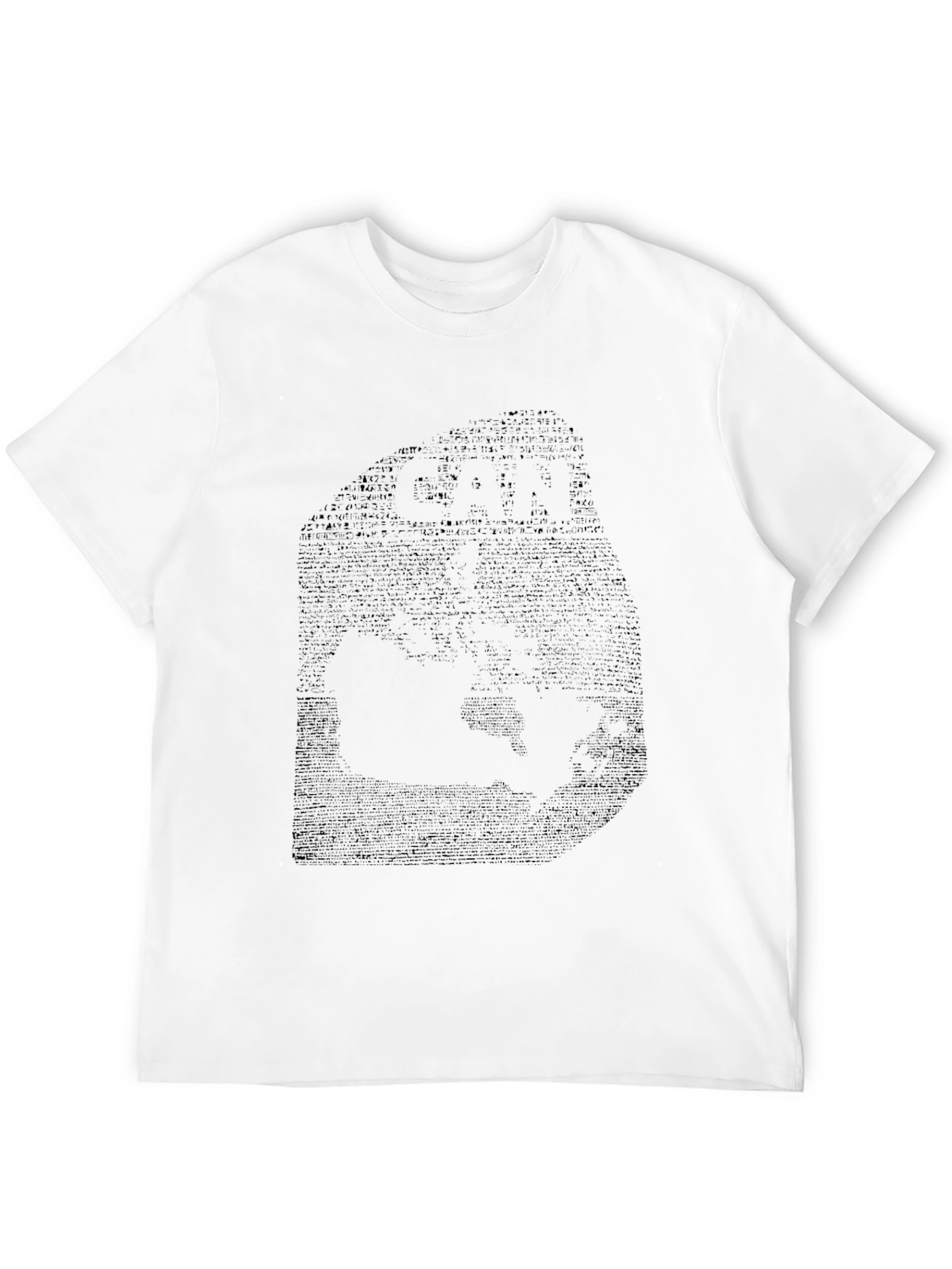 Black Graphic Tee for Men