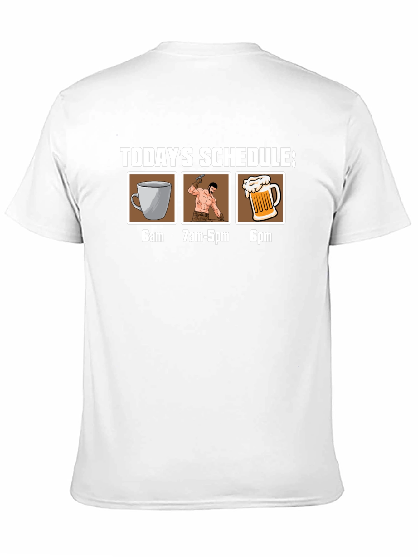 Humorous Schedule Graphic Tee