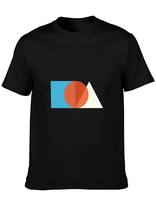 Geometric Graphic Tee - Modern Minimalist Design