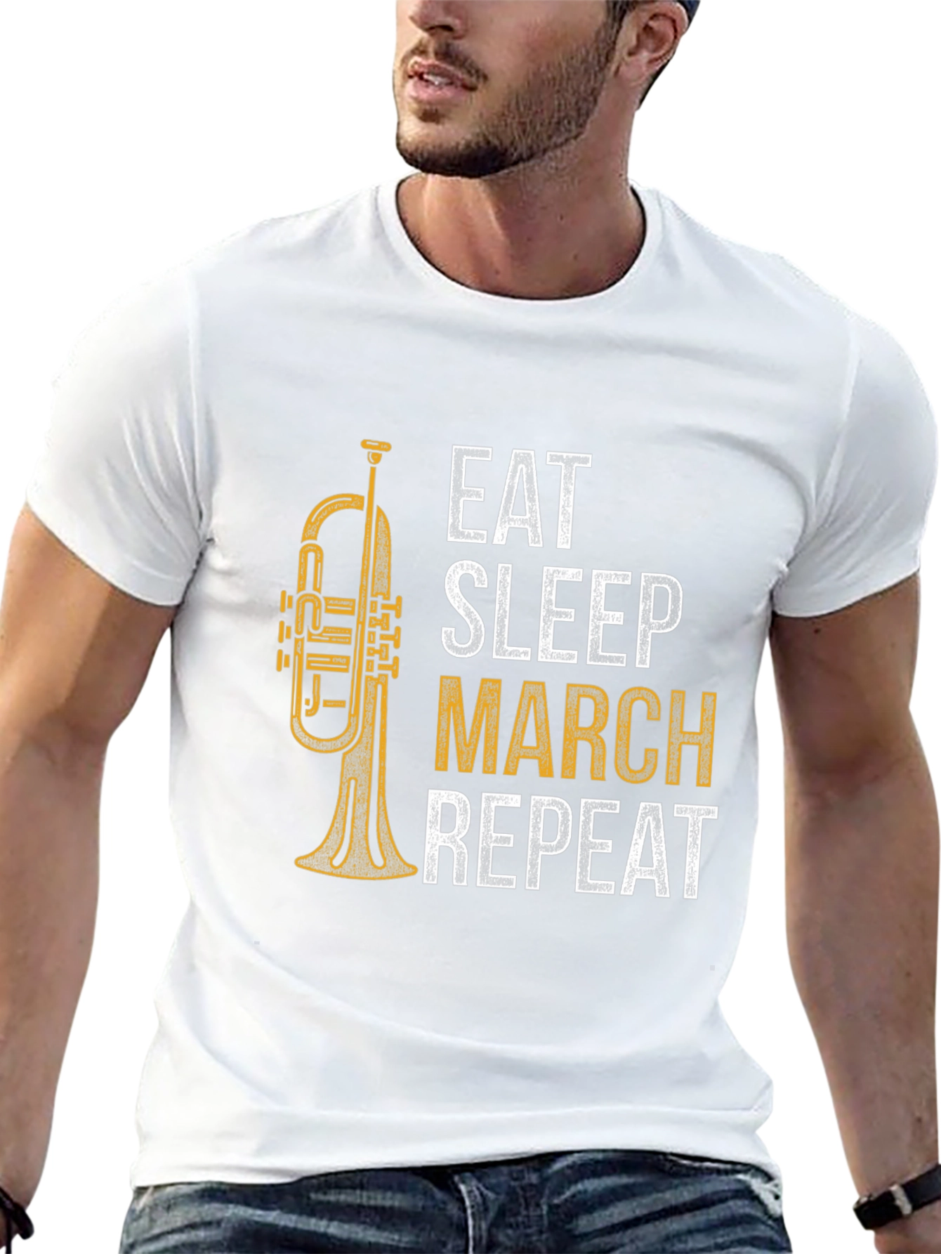 Eat Sleep March Repeat Trumpet T-Shirt