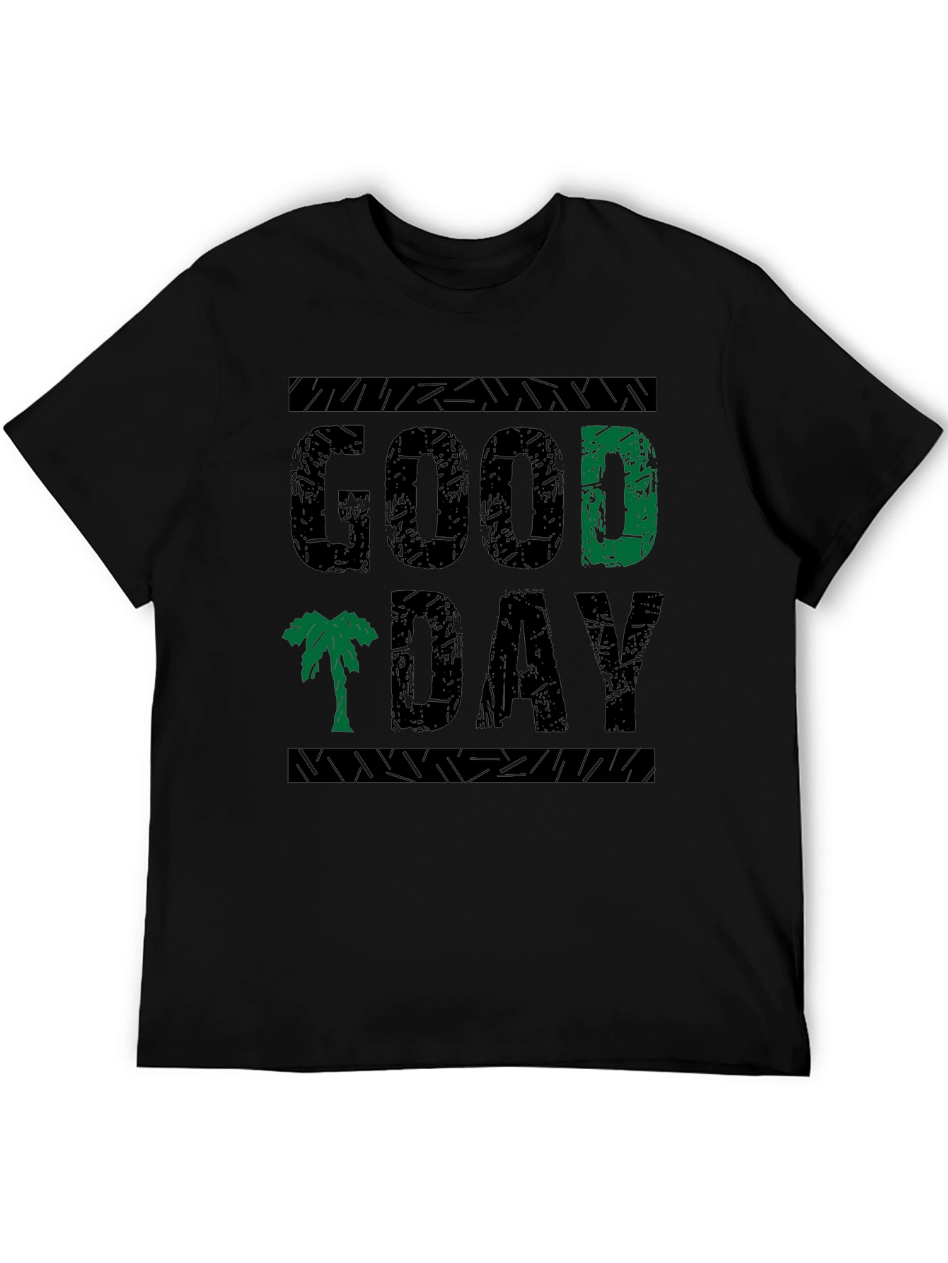 Good Day Graphic Print Crew Neck Tee