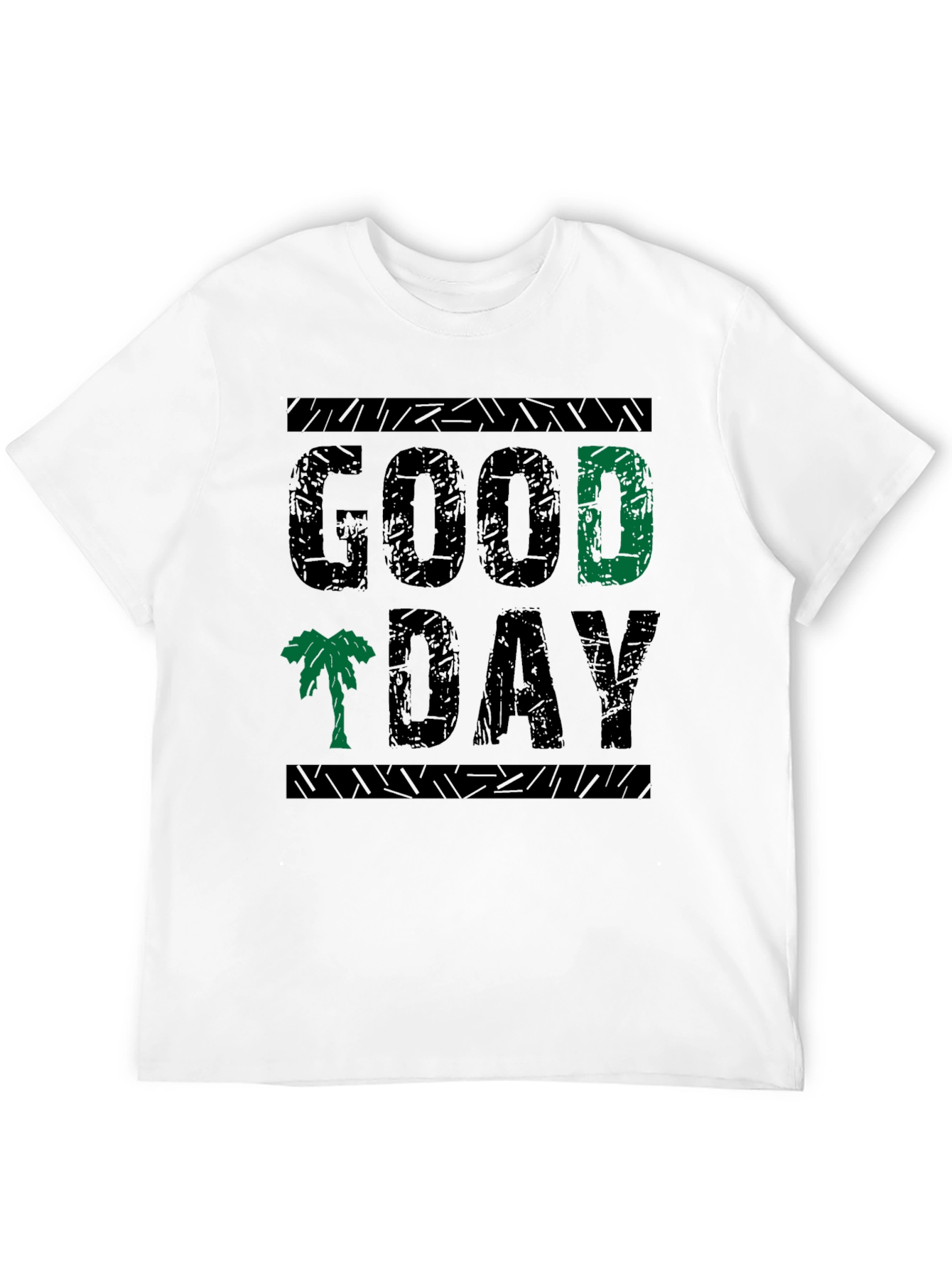 Good Day Graphic Print Crew Neck Tee