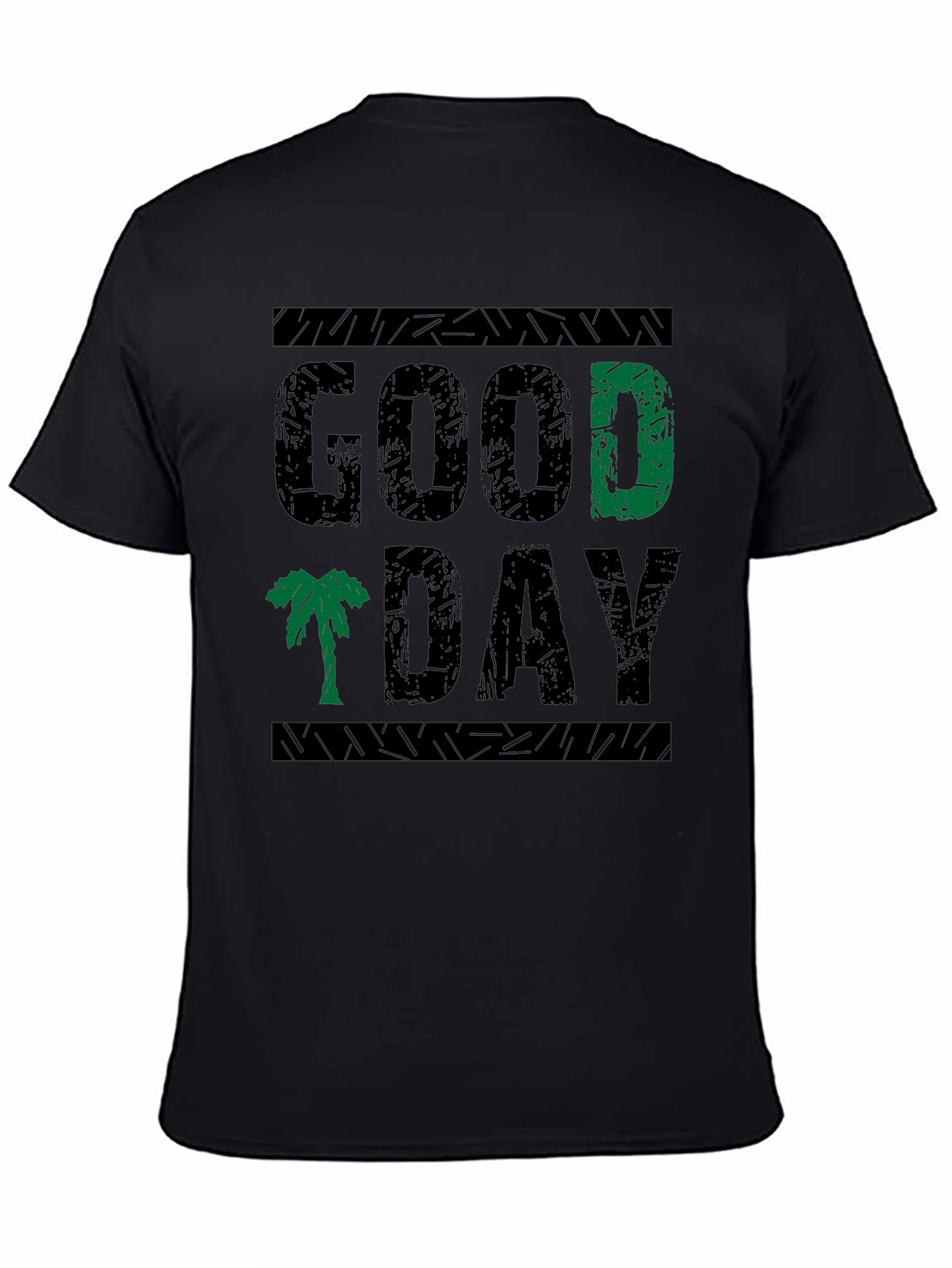 Good Day Graphic Print Crew Neck Tee