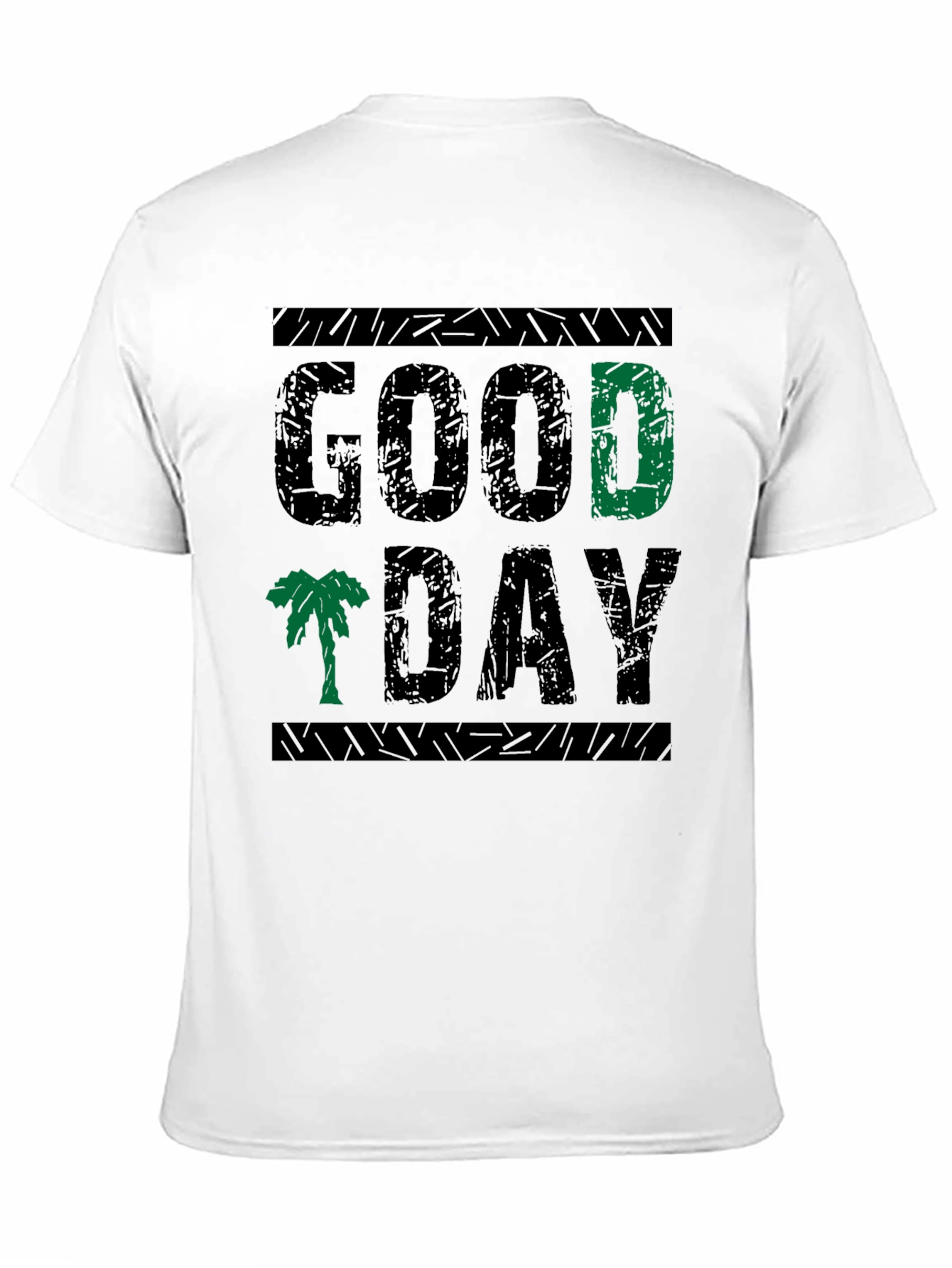 Good Day Graphic Print Crew Neck Tee